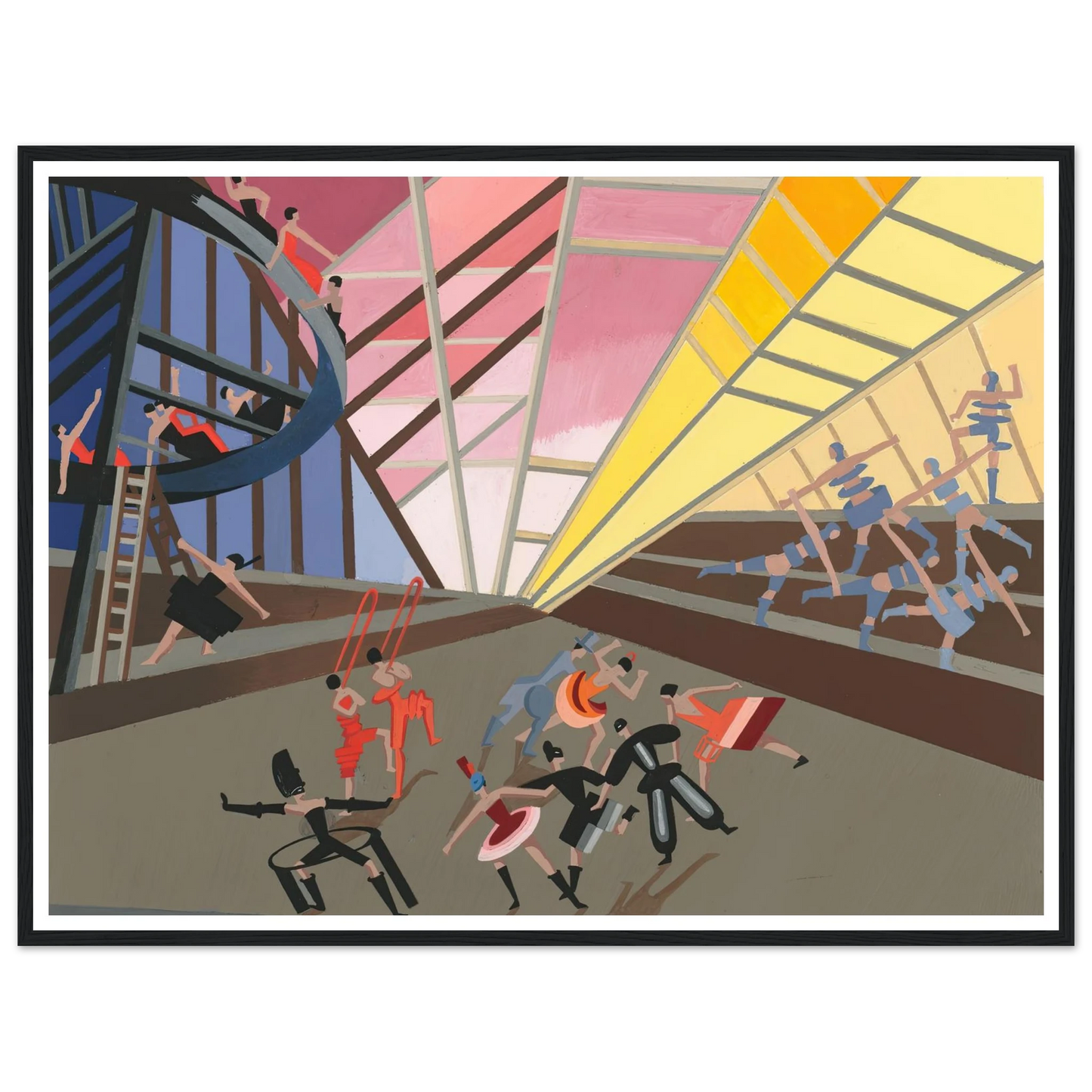 Maquettes dé Théatre 10 Art Print | Alexandra Exter - Framed Poster - 30x40 cm / 12x16″ - Black frame