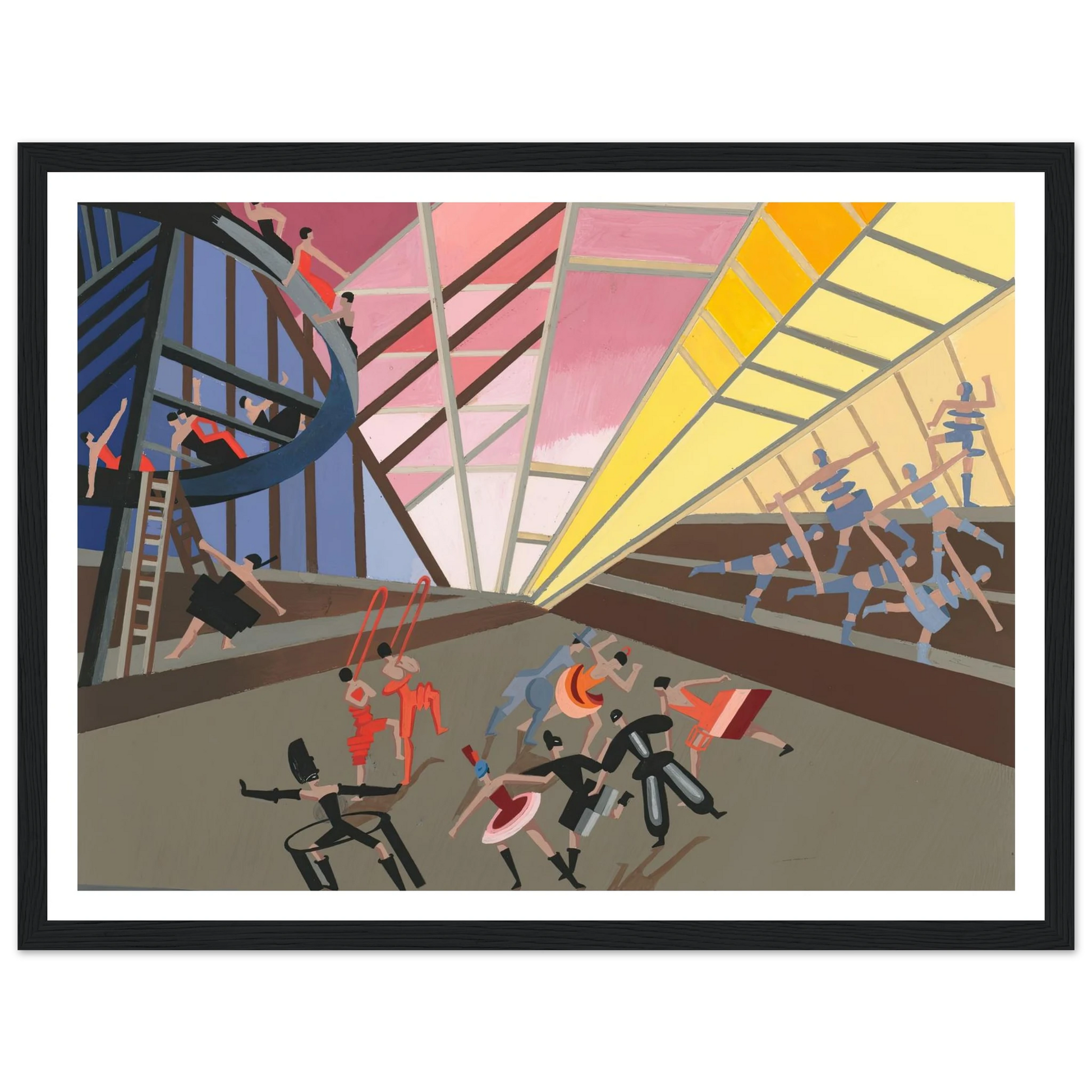 Maquettes dé Théatre 10 Art Print | Alexandra Exter - Framed Poster - 30x40 cm / 12x16″ - Black frame