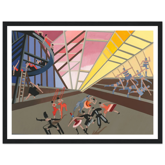 Maquettes dé Théatre 10 Art Print | Alexandra Exter - Framed Poster - 30x40 cm / 12x16″ - Black frame