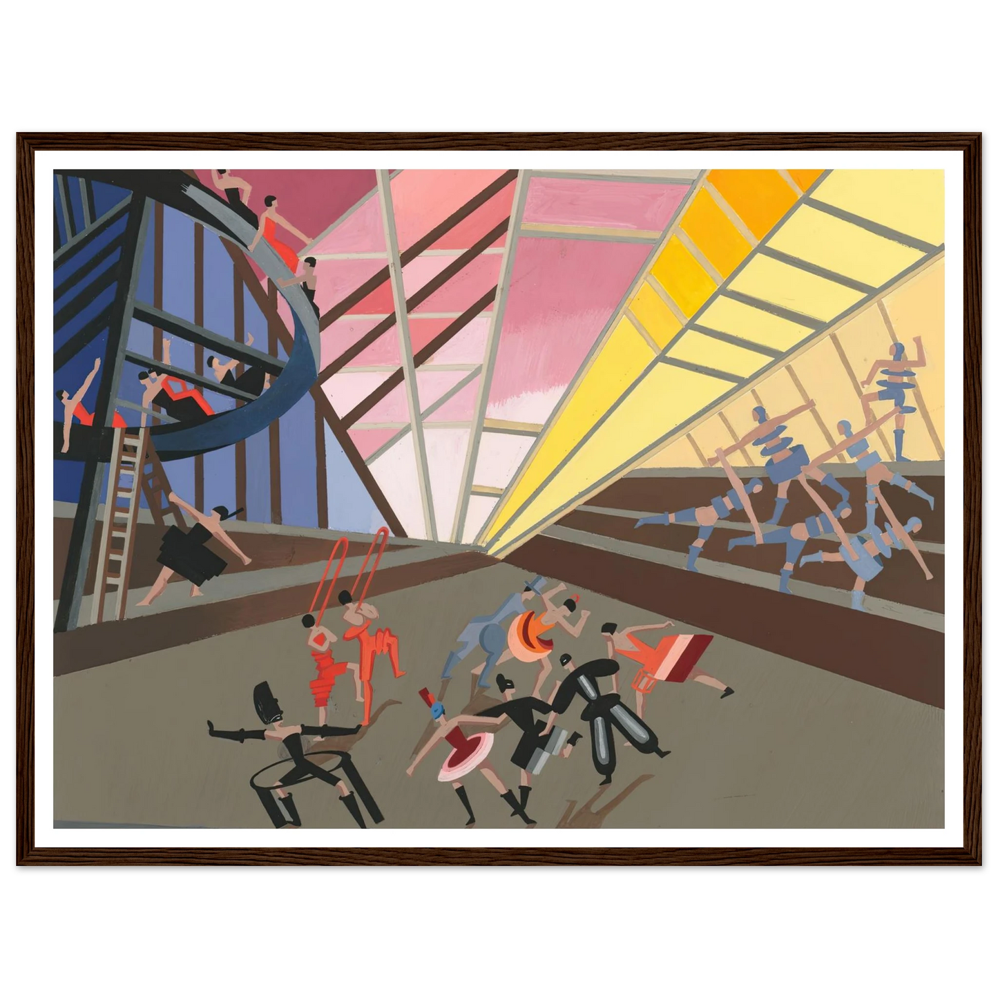 Maquettes dé Théatre 10 Art Print | Alexandra Exter - Framed Poster - 30x40 cm / 12x16″ - Black frame