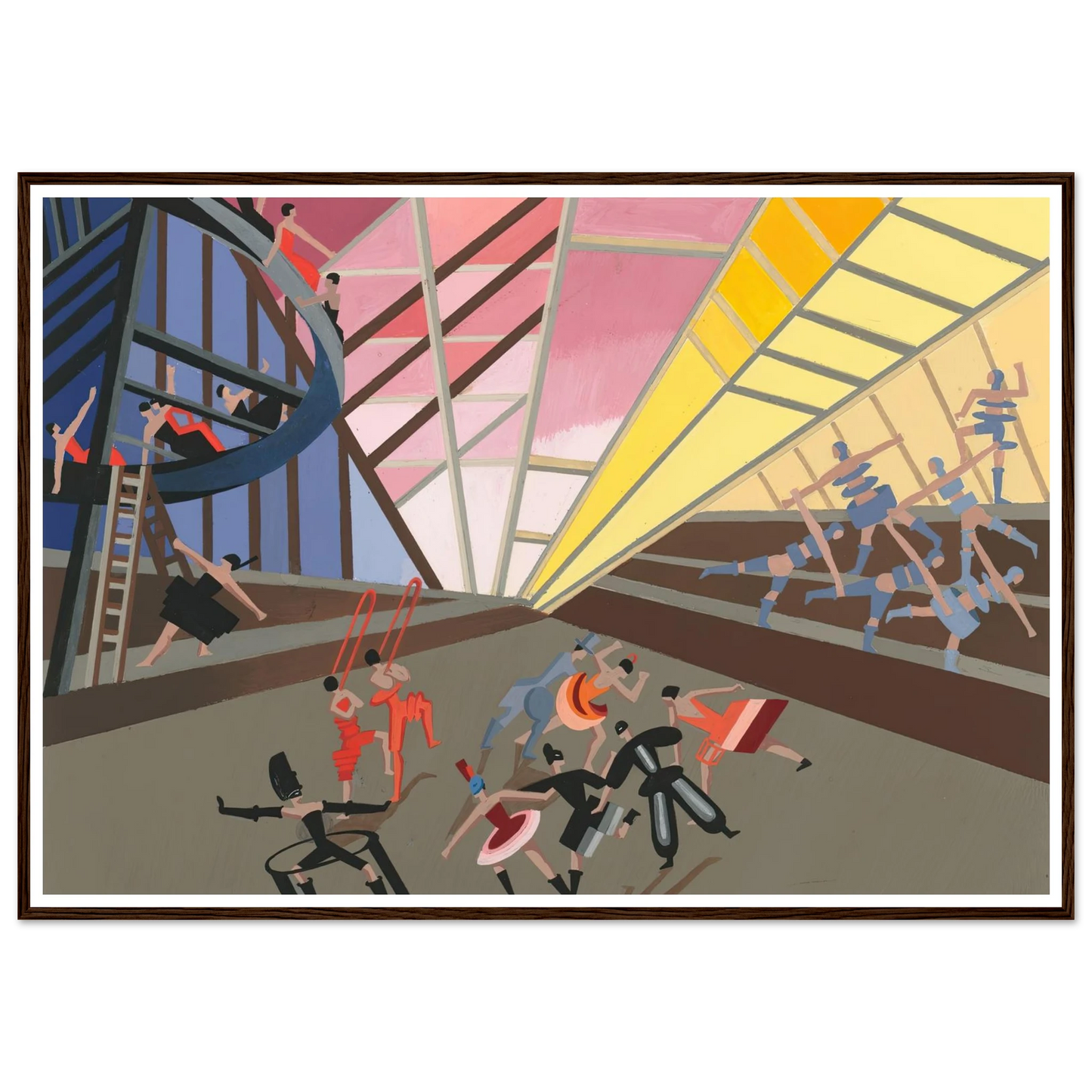 Maquettes dé Théatre 10 Art Print | Alexandra Exter - Framed Poster - 30x40 cm / 12x16″ - Black frame