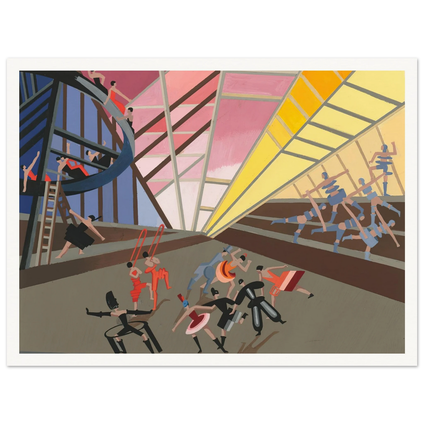 Maquettes dé Théatre 10 Art Print | Alexandra Exter - Framed Poster - 30x40 cm / 12x16″ - Black frame