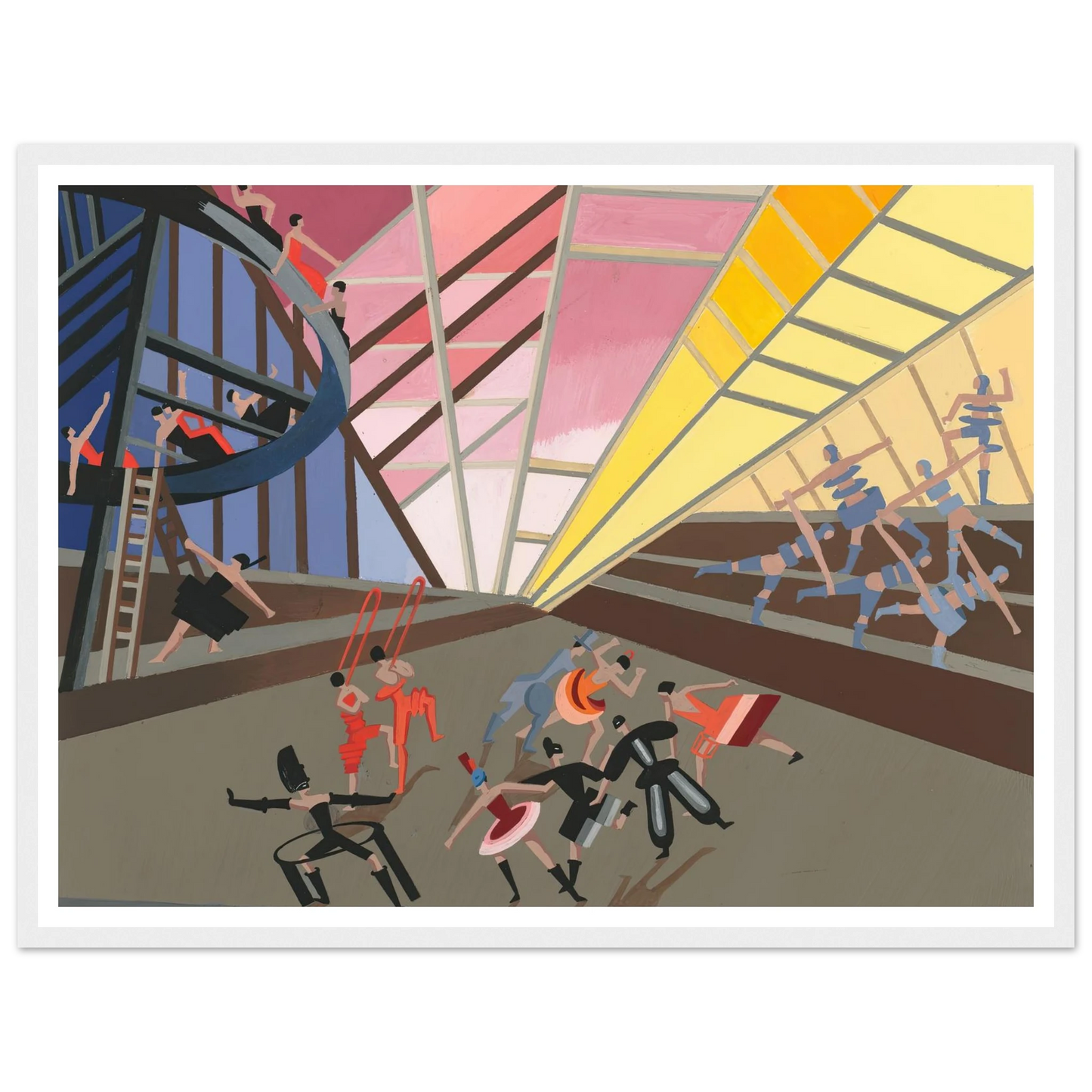 Maquettes dé Théatre 10 Art Print | Alexandra Exter - Framed Poster - 30x40 cm / 12x16″ - Black frame