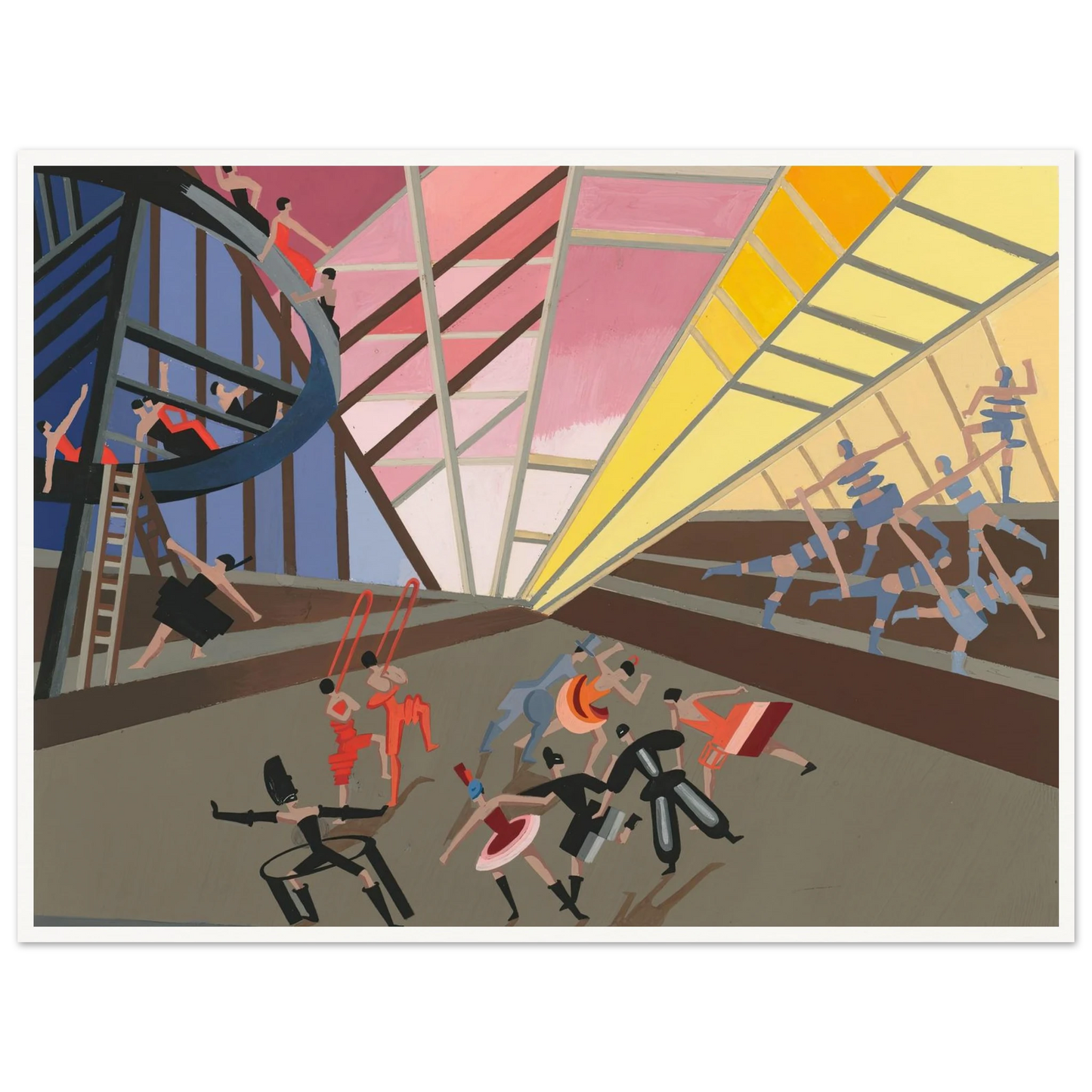 Maquettes dé Théatre 10 Art Print | Alexandra Exter - Framed Poster - 30x40 cm / 12x16″ - Black frame