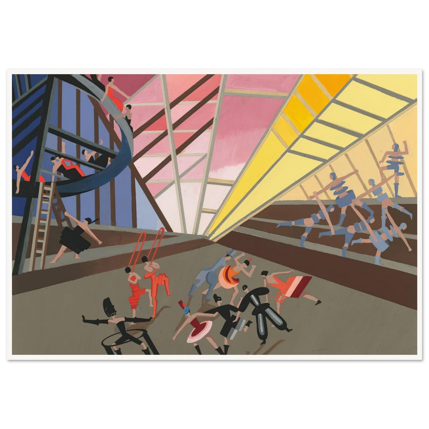 Maquettes dé Théatre 10 Art Print | Alexandra Exter - Framed Poster - 30x40 cm / 12x16″ - Black frame