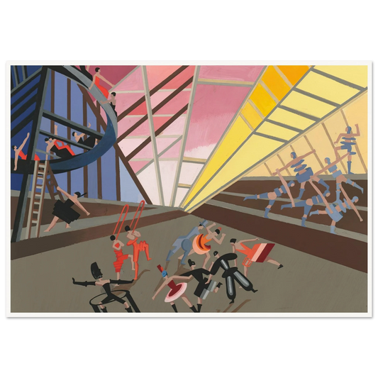 Maquettes dé Théatre 10 Art Print | Alexandra Exter - Framed Poster - 30x40 cm / 12x16″ - Black frame