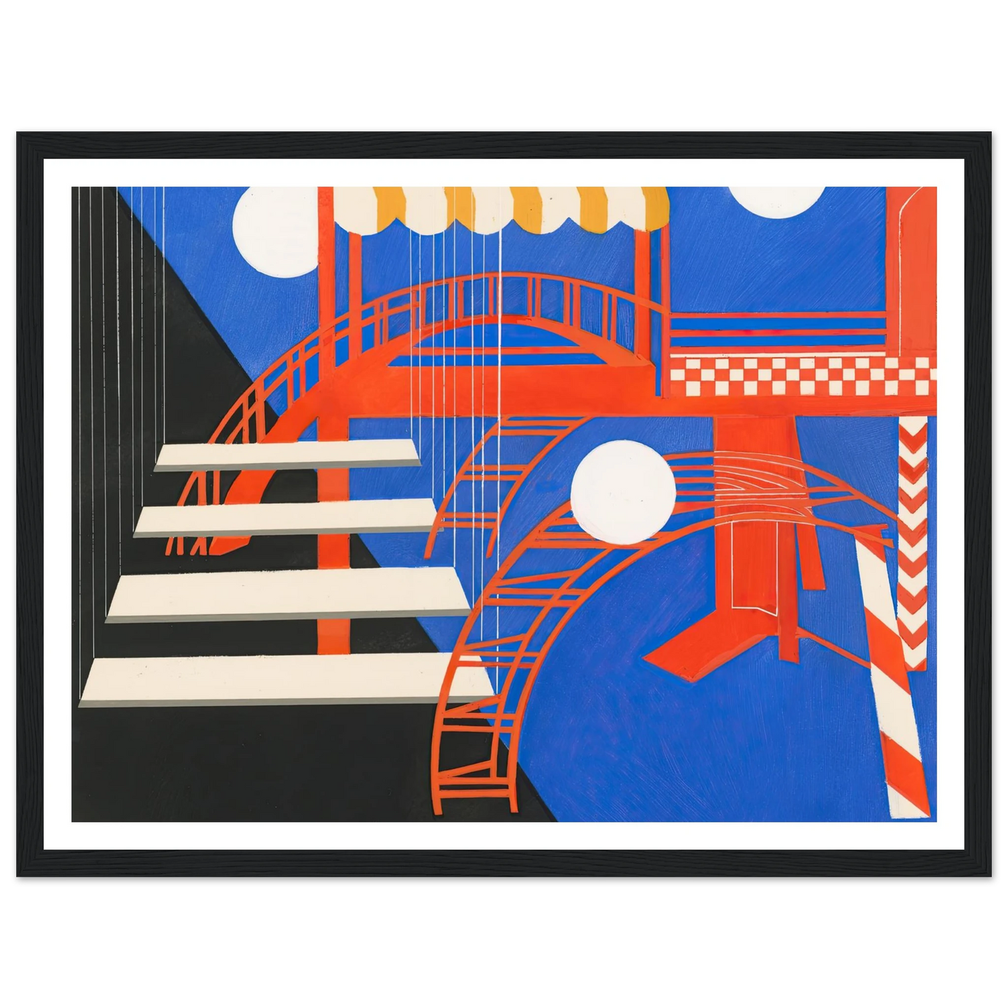 Maquettes dé Théatre 11 Art Print | Alexandra Exter - Framed Poster - 30x40 cm / 12x16″ - Black frame