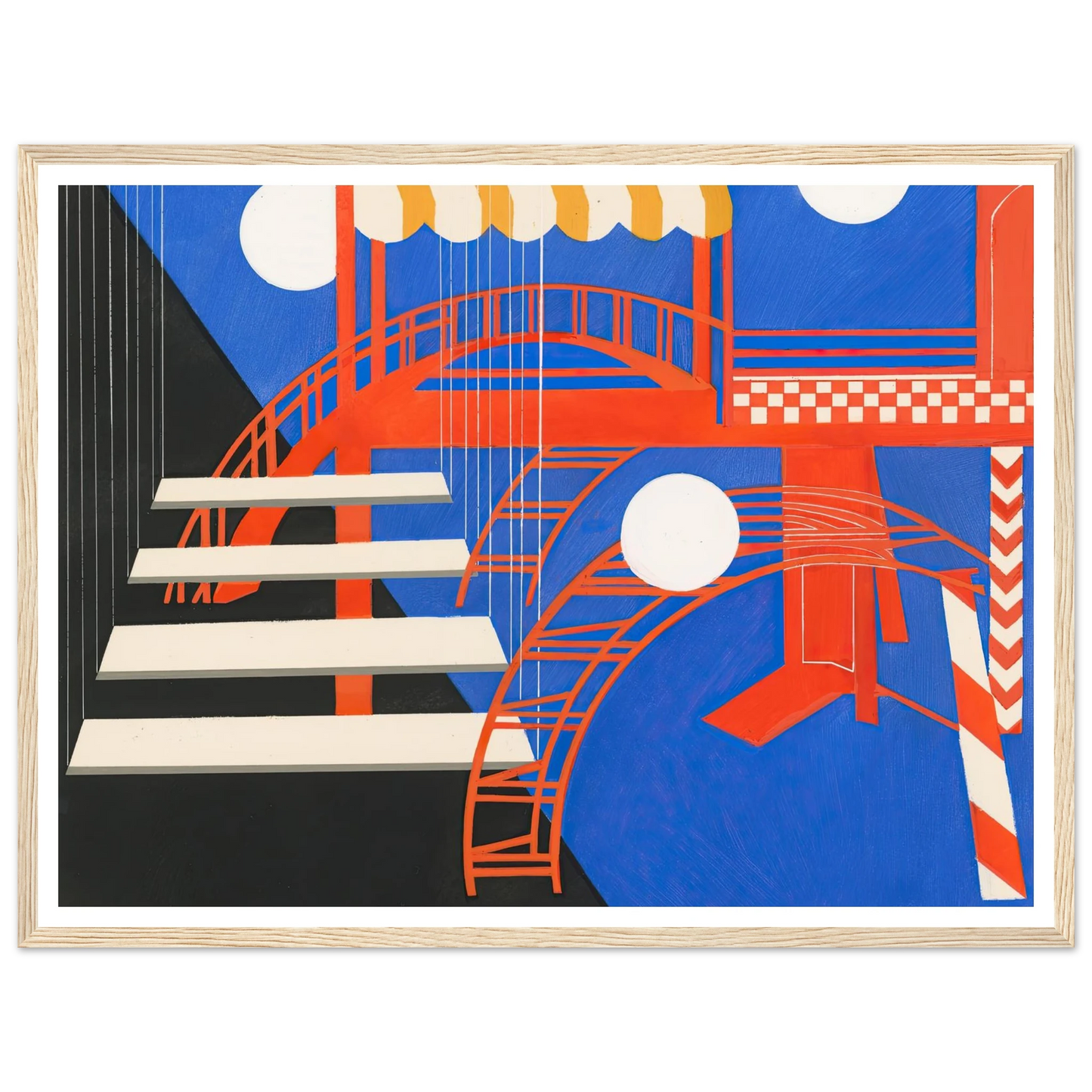 Maquettes dé Théatre 11 Art Print | Alexandra Exter - Framed Poster - 30x40 cm / 12x16″ - Black frame