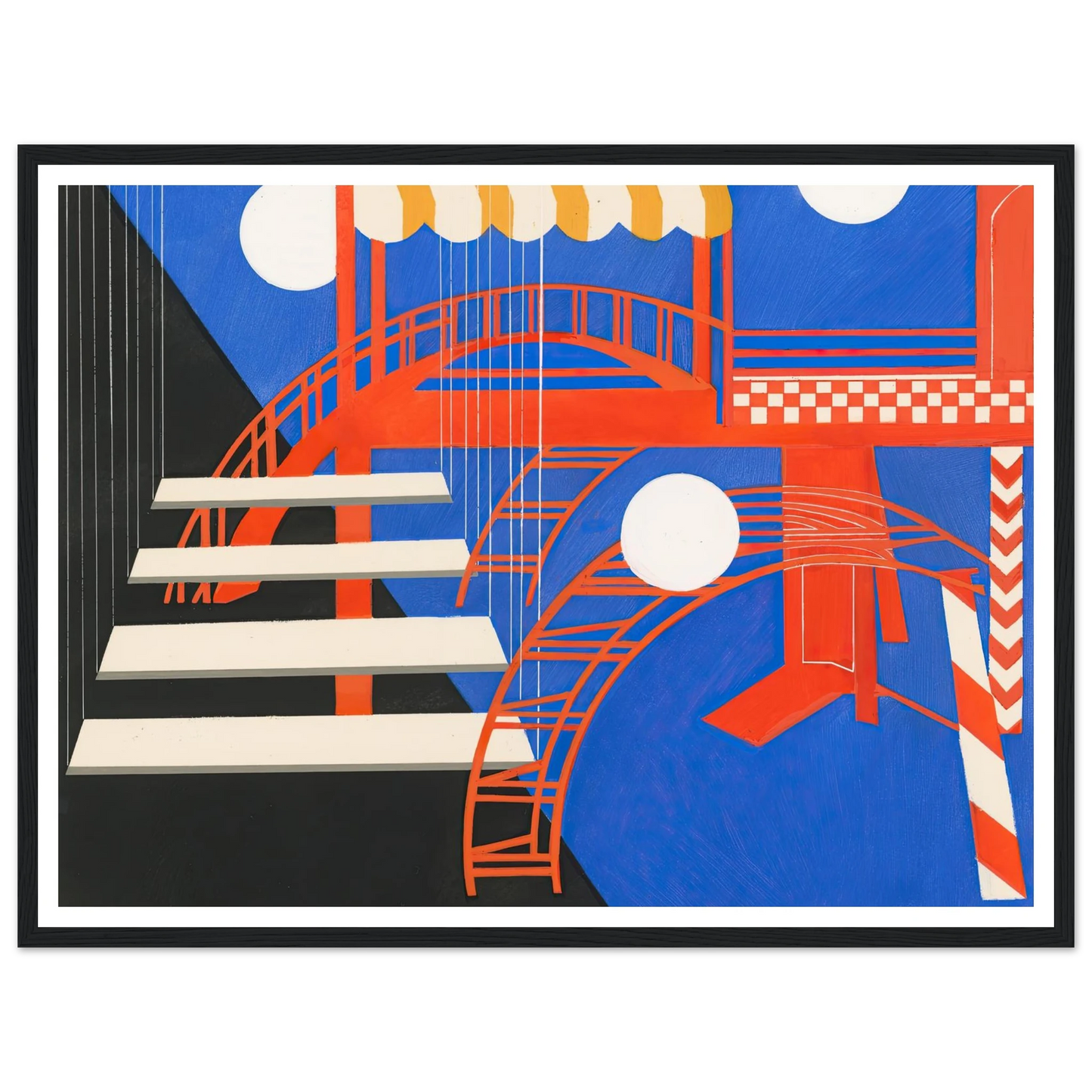 Maquettes dé Théatre 11 Art Print | Alexandra Exter - Framed Poster - 30x40 cm / 12x16″ - Black frame