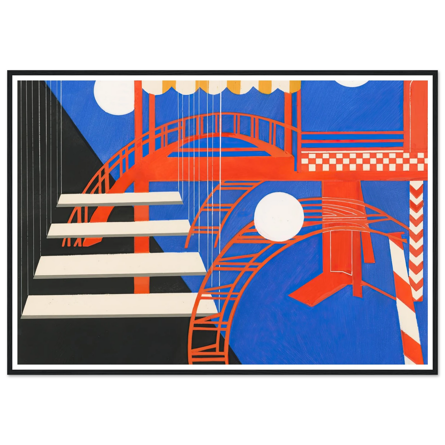 Maquettes dé Théatre 11 Art Print | Alexandra Exter - Framed Poster - 30x40 cm / 12x16″ - Black frame