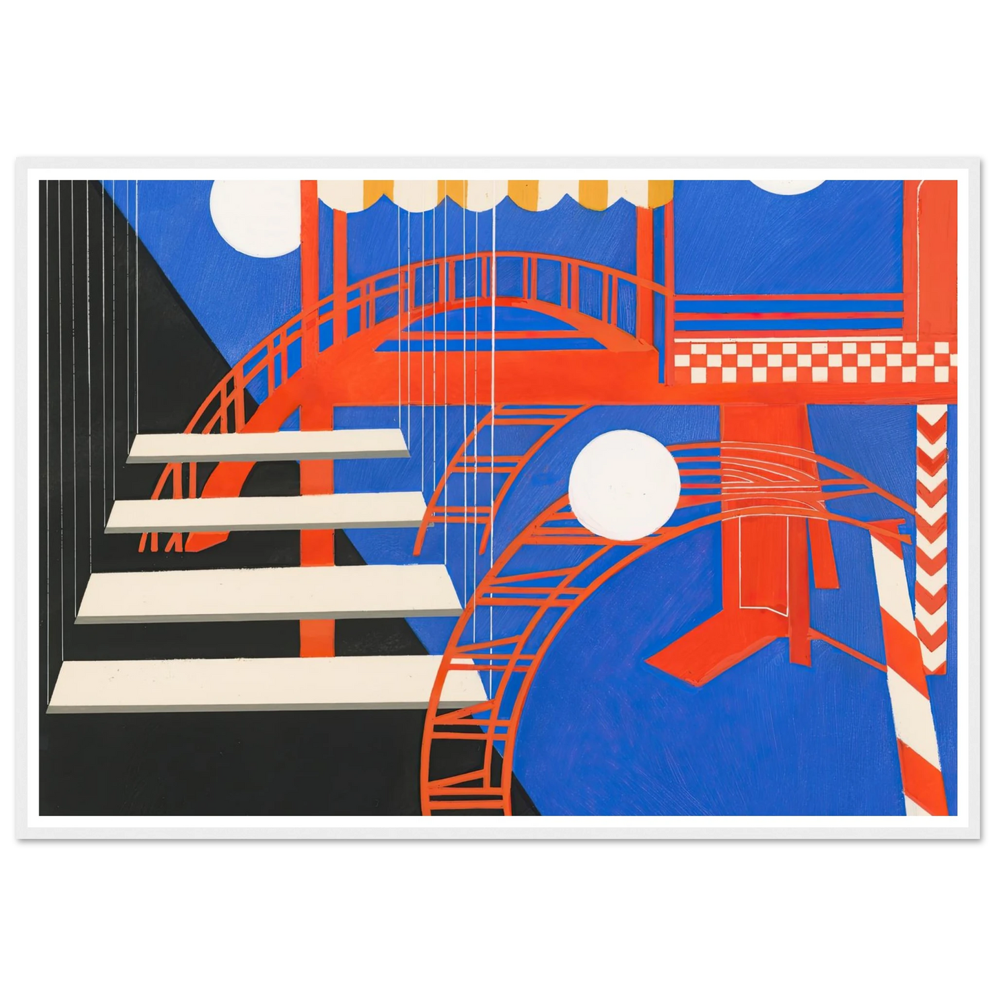 Maquettes dé Théatre 11 Art Print | Alexandra Exter - Framed Poster - 30x40 cm / 12x16″ - Black frame