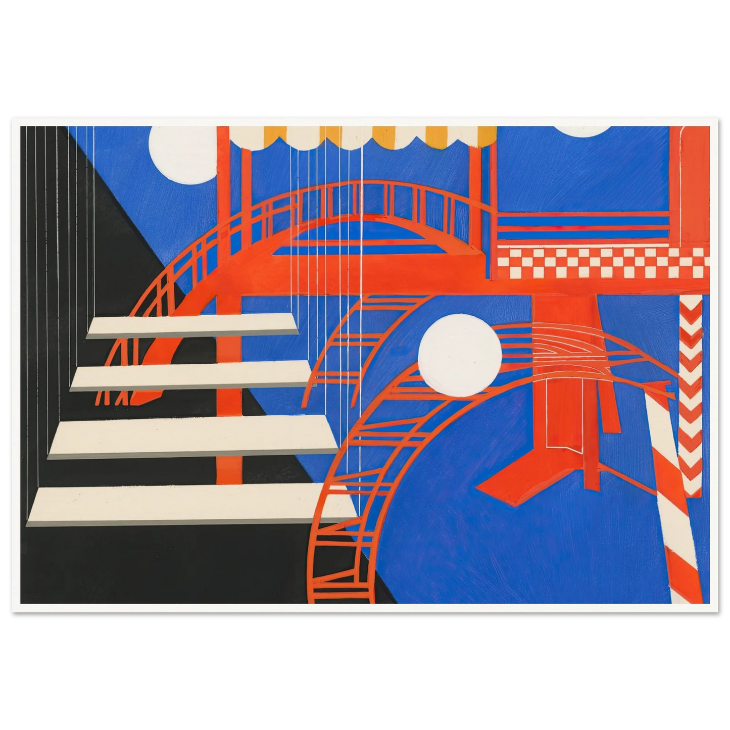 Maquettes dé Théatre 11 Art Print | Alexandra Exter - Framed Poster - 30x40 cm / 12x16″ - Black frame