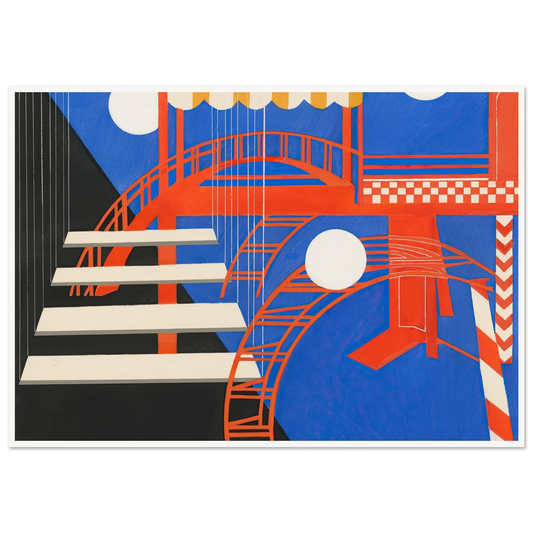 Maquettes dé Théatre 11 Art Print | Alexandra Exter - Framed Poster - 30x40 cm / 12x16″ - Black frame