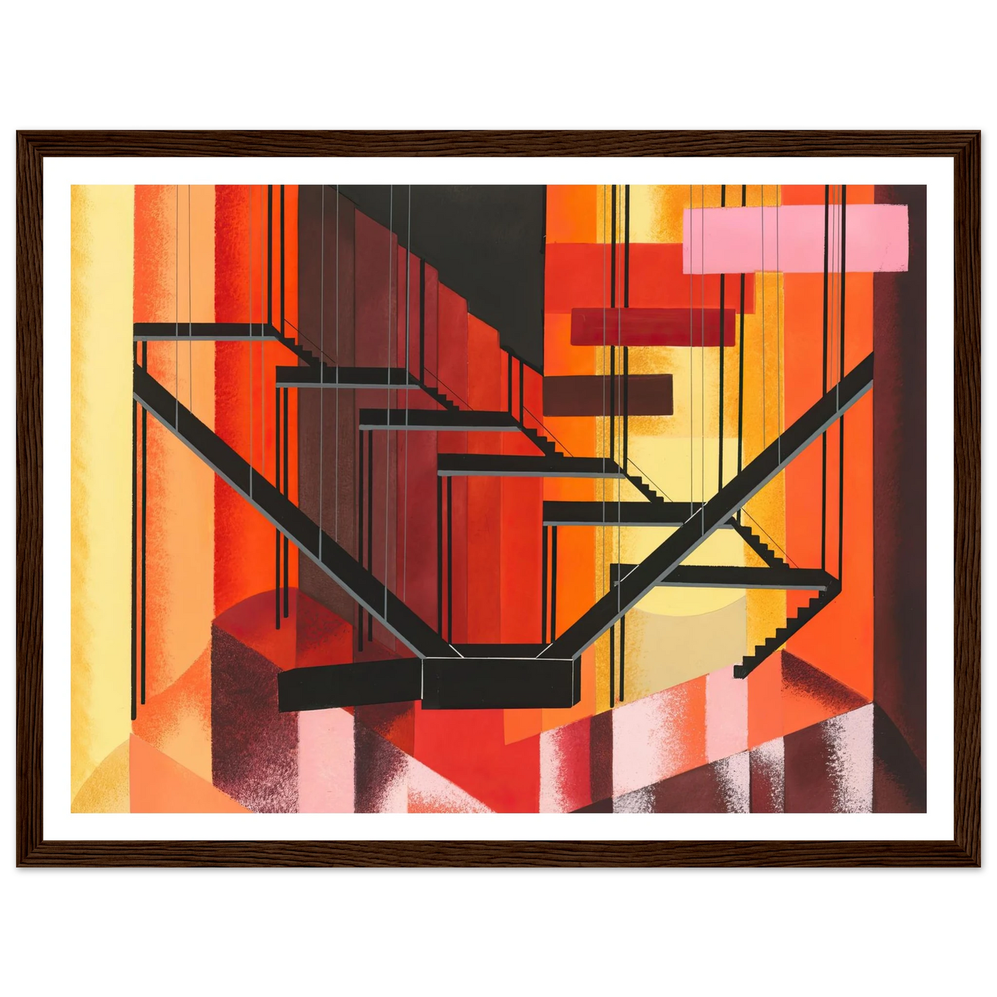 Maquettes dé Théatre 13 Art Print | Alexandra Exter - Framed Poster - 30x40 cm / 12x16″ - Black frame