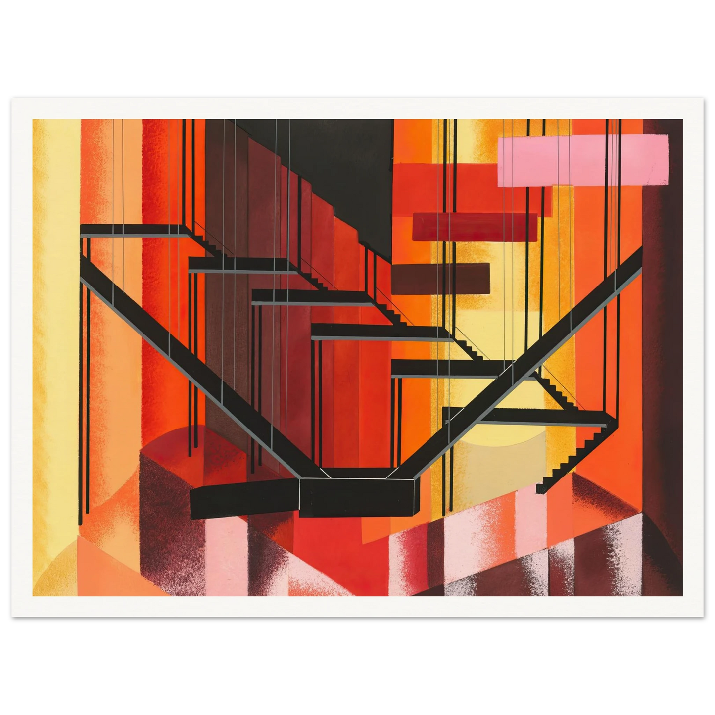 Maquettes dé Théatre 13 Art Print | Alexandra Exter - Framed Poster - 30x40 cm / 12x16″ - Black frame