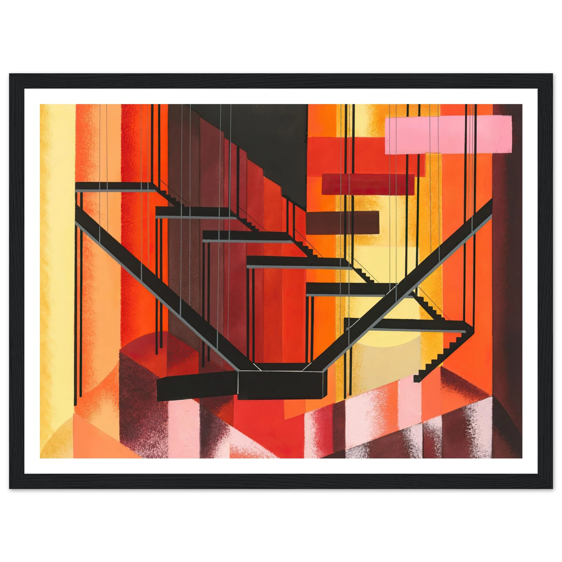 Maquettes dé Théatre 13 Art Print | Alexandra Exter - Framed Poster - 30x40 cm / 12x16″ - Black frame