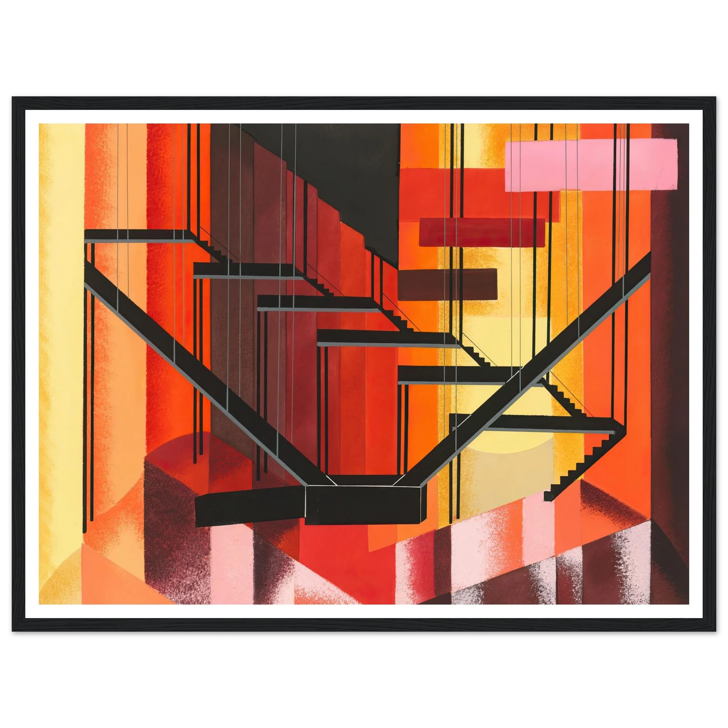 Maquettes dé Théatre 13 Art Print | Alexandra Exter - Framed Poster - 30x40 cm / 12x16″ - Black frame