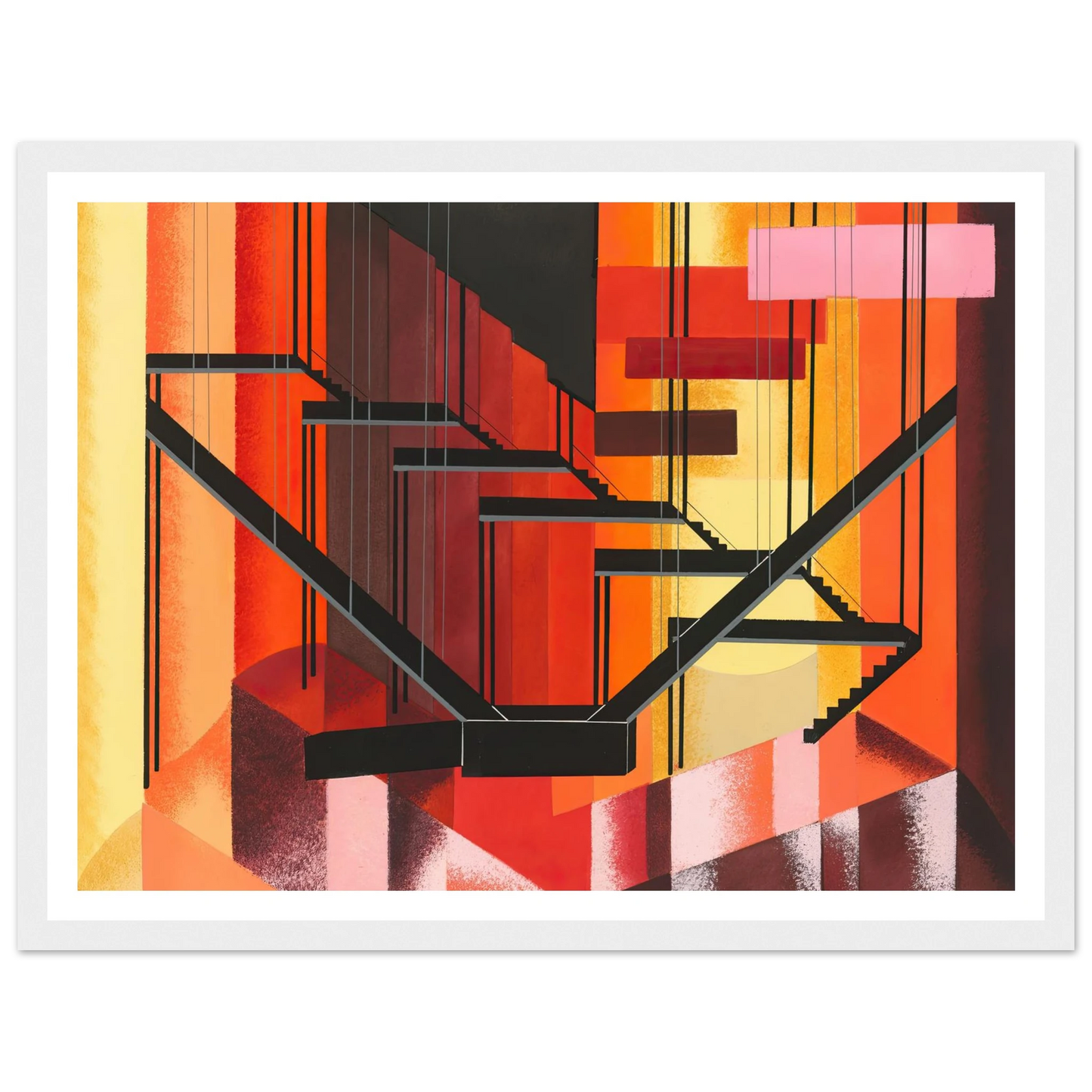 Maquettes dé Théatre 13 Art Print | Alexandra Exter - Framed Poster - 30x40 cm / 12x16″ - Black frame