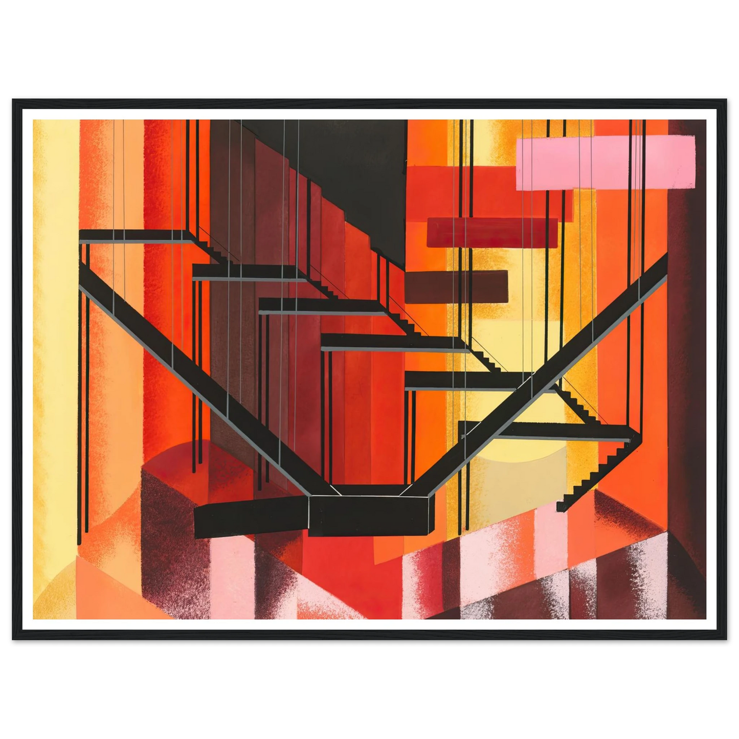 Maquettes dé Théatre 13 Art Print | Alexandra Exter - Framed Poster - 30x40 cm / 12x16″ - Black frame