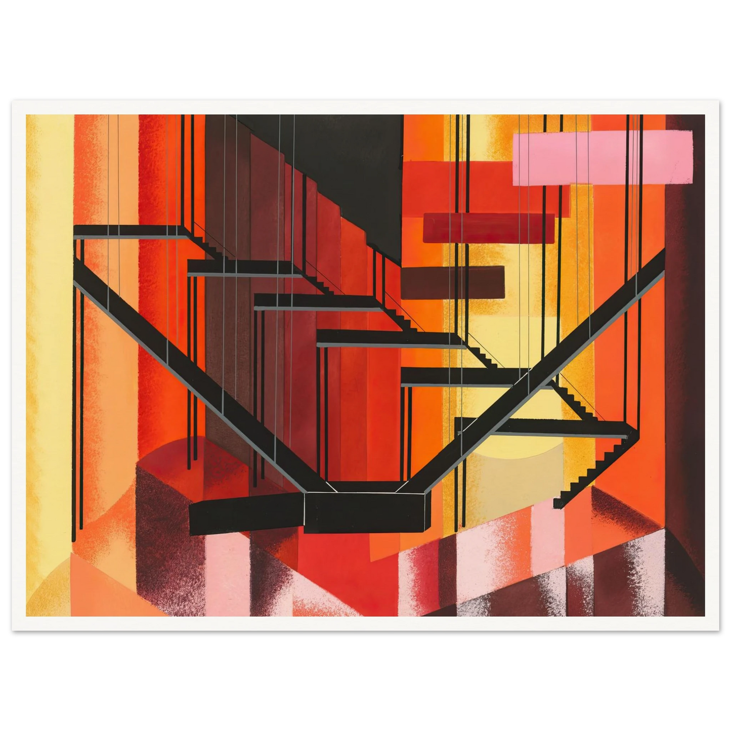 Maquettes dé Théatre 13 Art Print | Alexandra Exter - Framed Poster - 30x40 cm / 12x16″ - Black frame