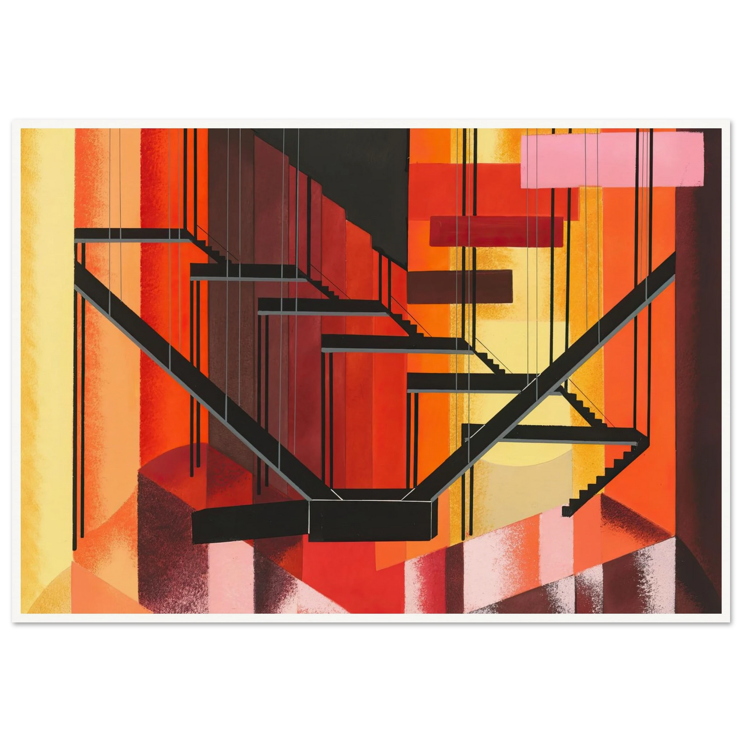 Maquettes dé Théatre 13 Art Print | Alexandra Exter - Framed Poster - 30x40 cm / 12x16″ - Black frame