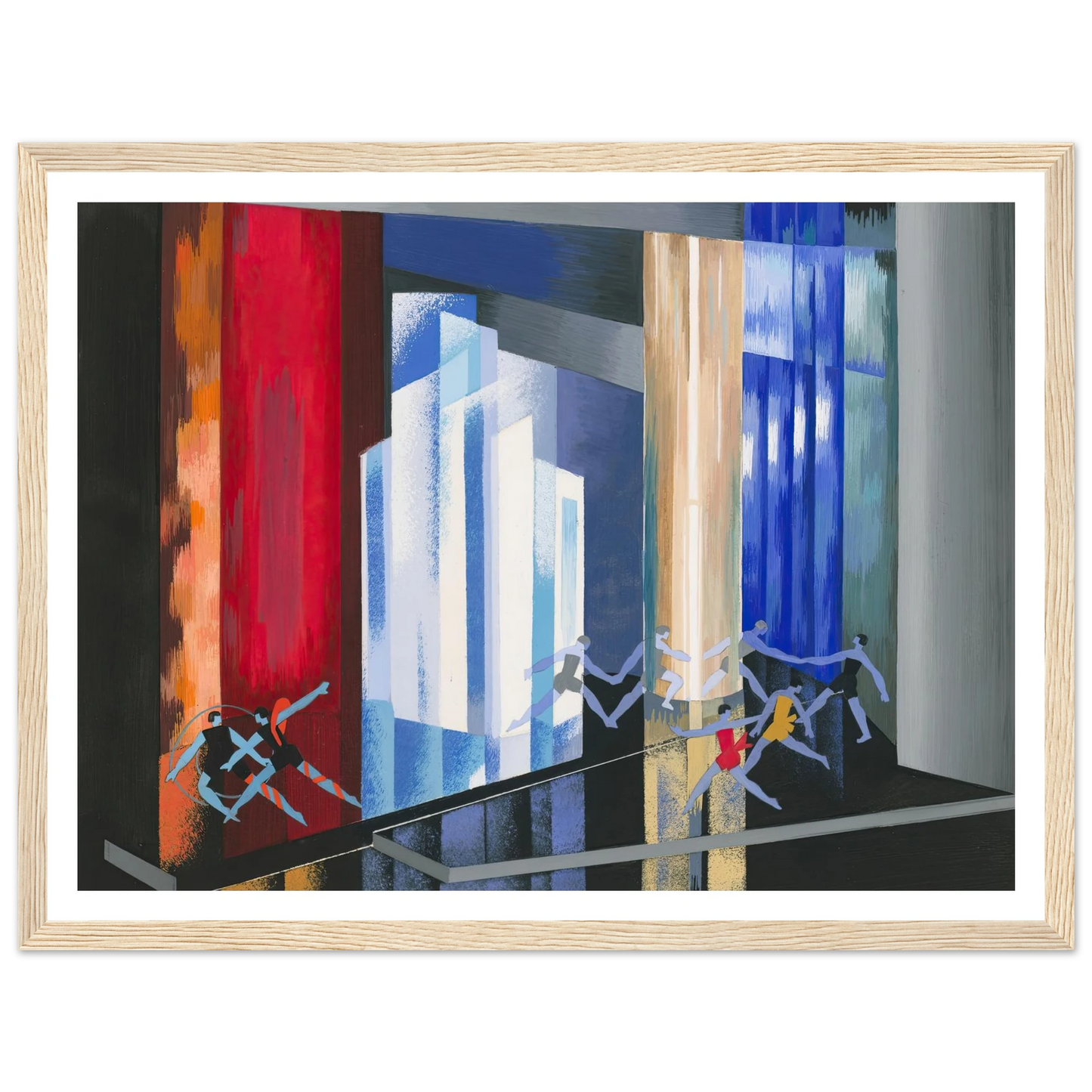 Maquettes dé Théatre 14 Art Print | Alexandra Exter - Framed Poster - 30x40 cm / 12x16″ - Black frame