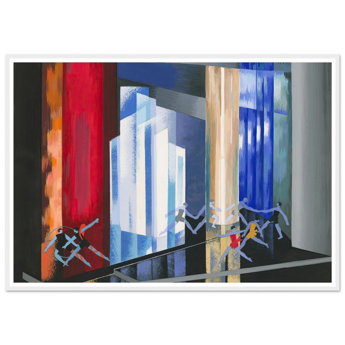 Maquettes dé Théatre 14 Art Print | Alexandra Exter - Framed Poster - 30x40 cm / 12x16″ - Black frame