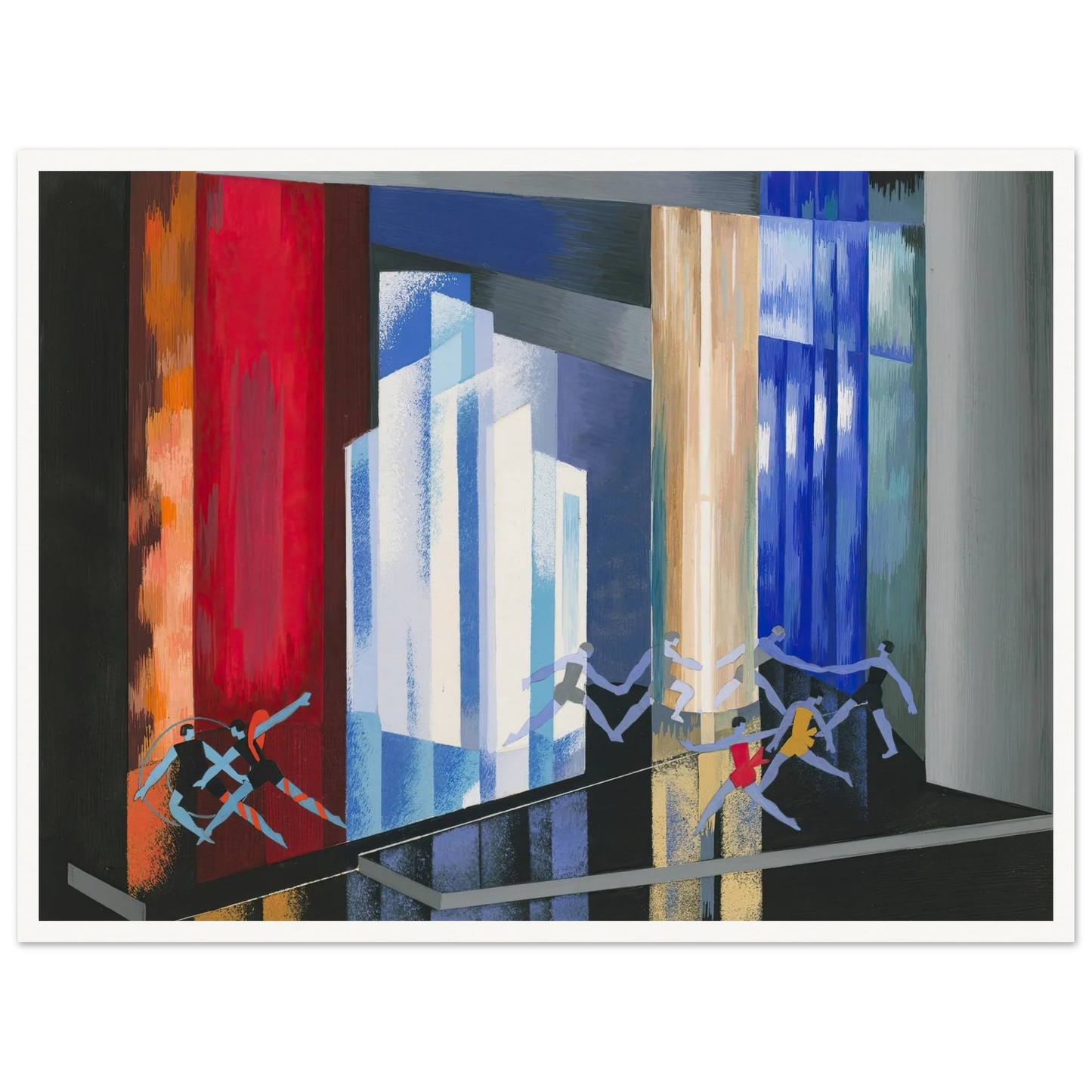 Maquettes dé Théatre 14 Art Print | Alexandra Exter - Framed Poster - 30x40 cm / 12x16″ - Black frame