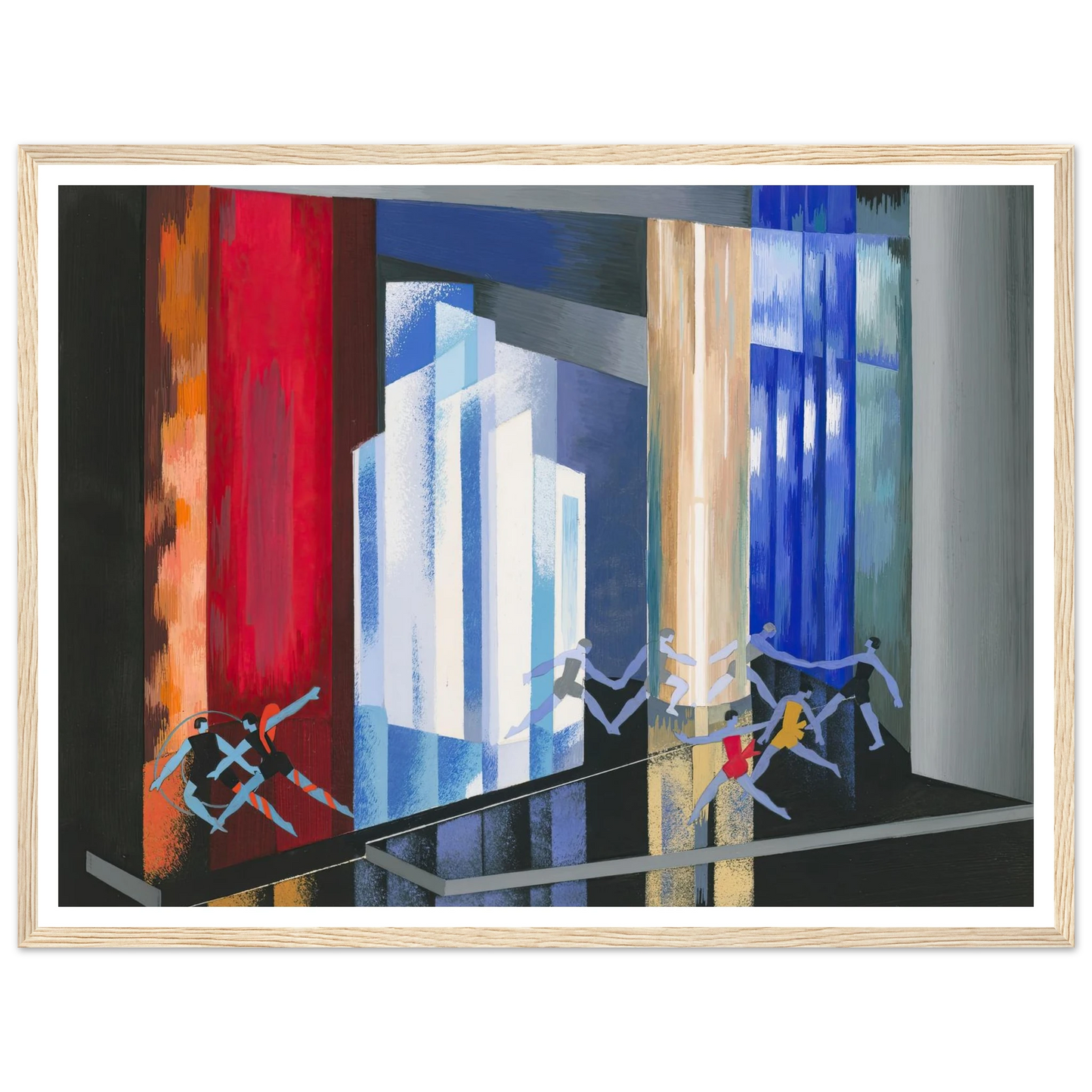 Maquettes dé Théatre 14 Art Print | Alexandra Exter - Framed Poster - 30x40 cm / 12x16″ - Black frame