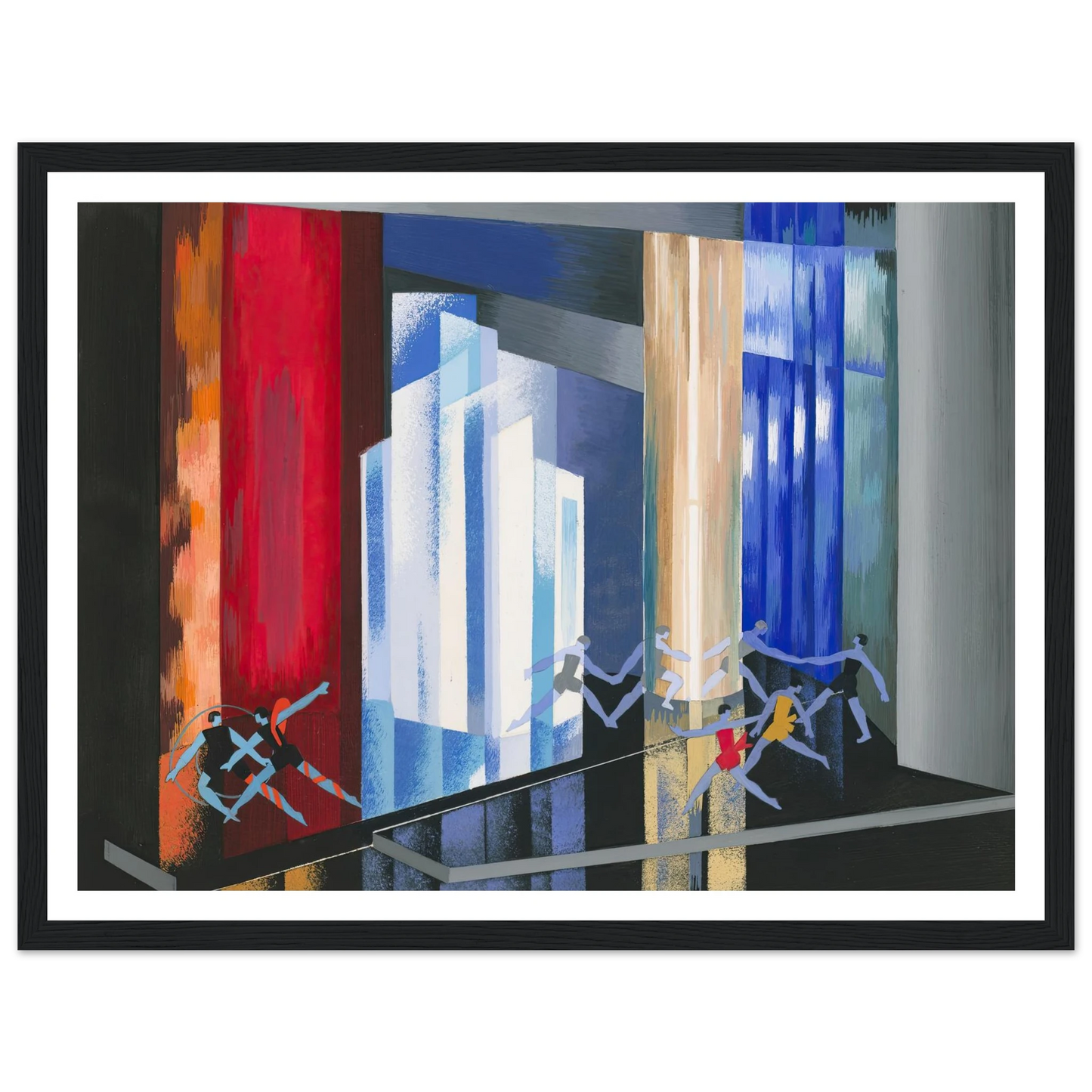 Maquettes dé Théatre 14 Art Print | Alexandra Exter - Framed Poster - 30x40 cm / 12x16″ - Black frame