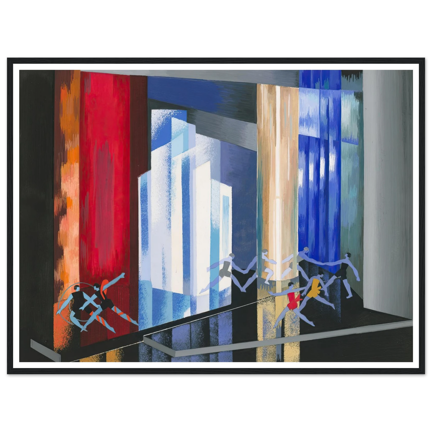 Maquettes dé Théatre 14 Art Print | Alexandra Exter - Framed Poster - 30x40 cm / 12x16″ - Black frame