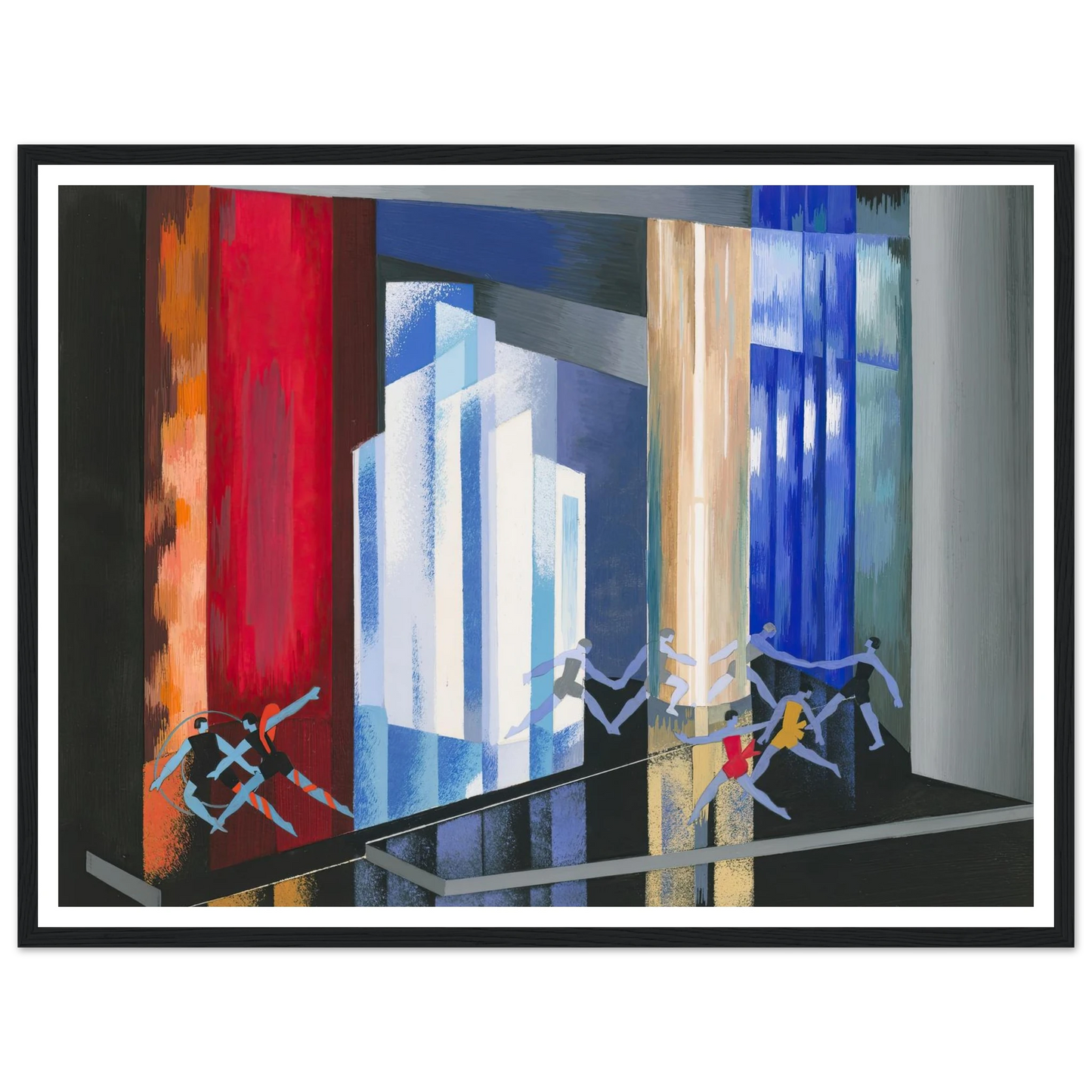 Maquettes dé Théatre 14 Art Print | Alexandra Exter - Framed Poster - 30x40 cm / 12x16″ - Black frame