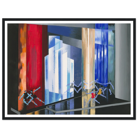 Maquettes dé Théatre 14 Art Print | Alexandra Exter - Framed Poster - 30x40 cm / 12x16″ - Black frame