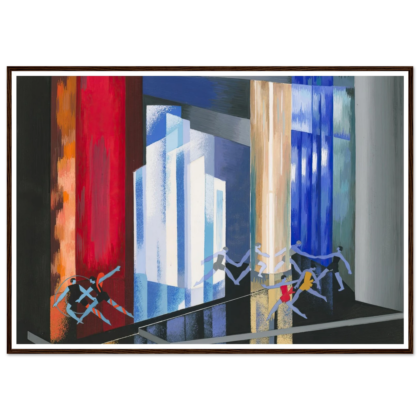 Maquettes dé Théatre 14 Art Print | Alexandra Exter - Framed Poster - 30x40 cm / 12x16″ - Black frame