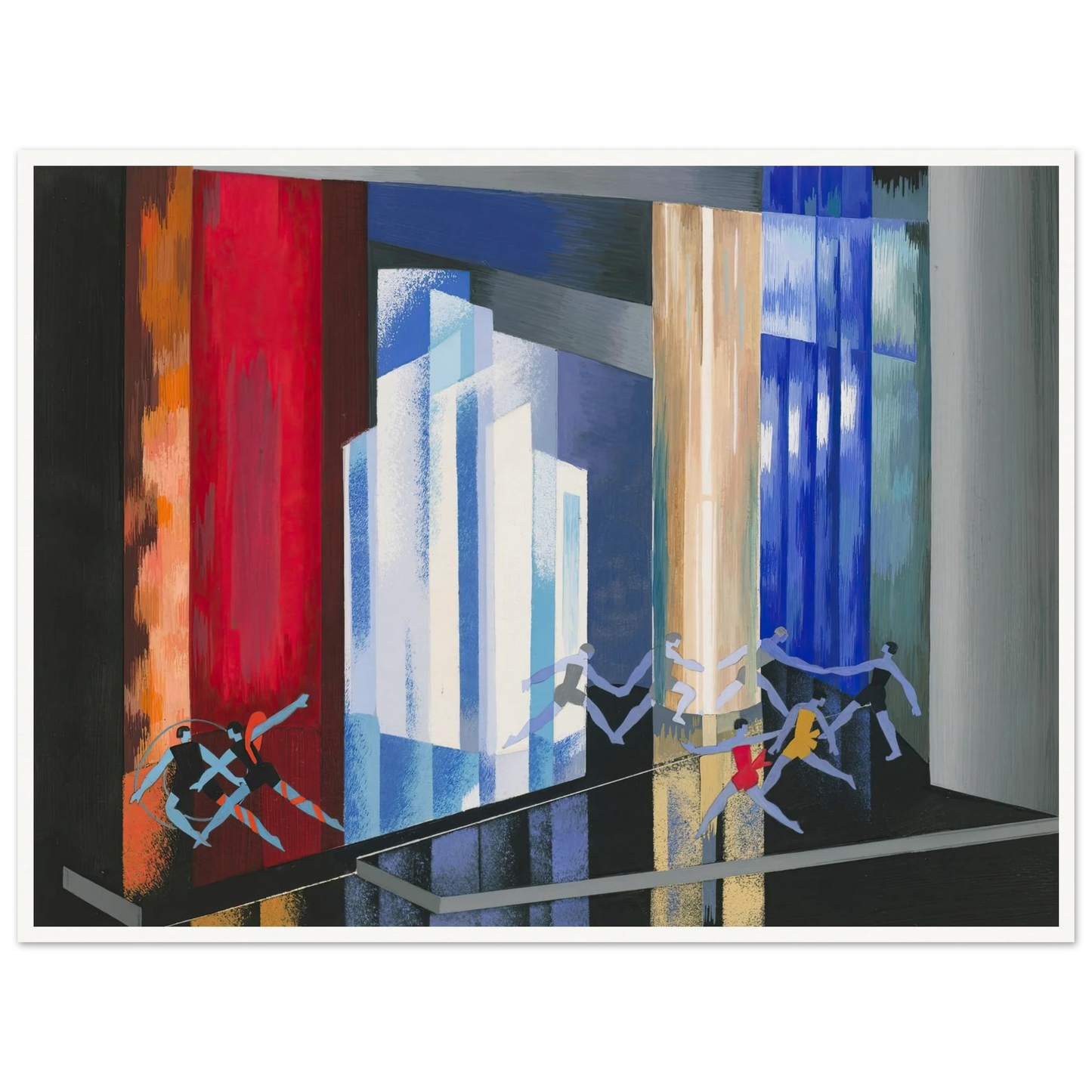 Maquettes dé Théatre 14 Art Print | Alexandra Exter - Framed Poster - 30x40 cm / 12x16″ - Black frame