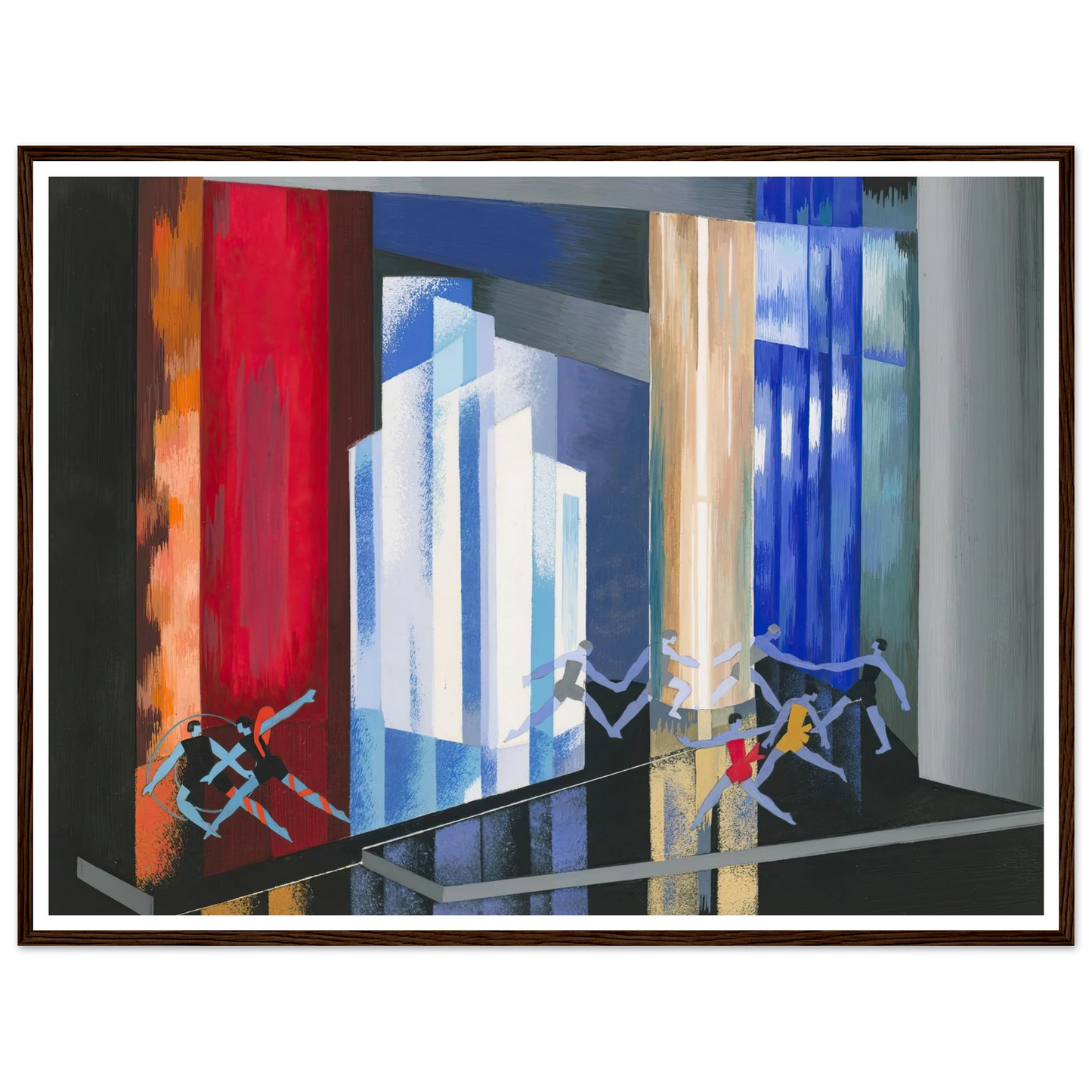 Maquettes dé Théatre 14 Art Print | Alexandra Exter - Framed Poster - 30x40 cm / 12x16″ - Black frame