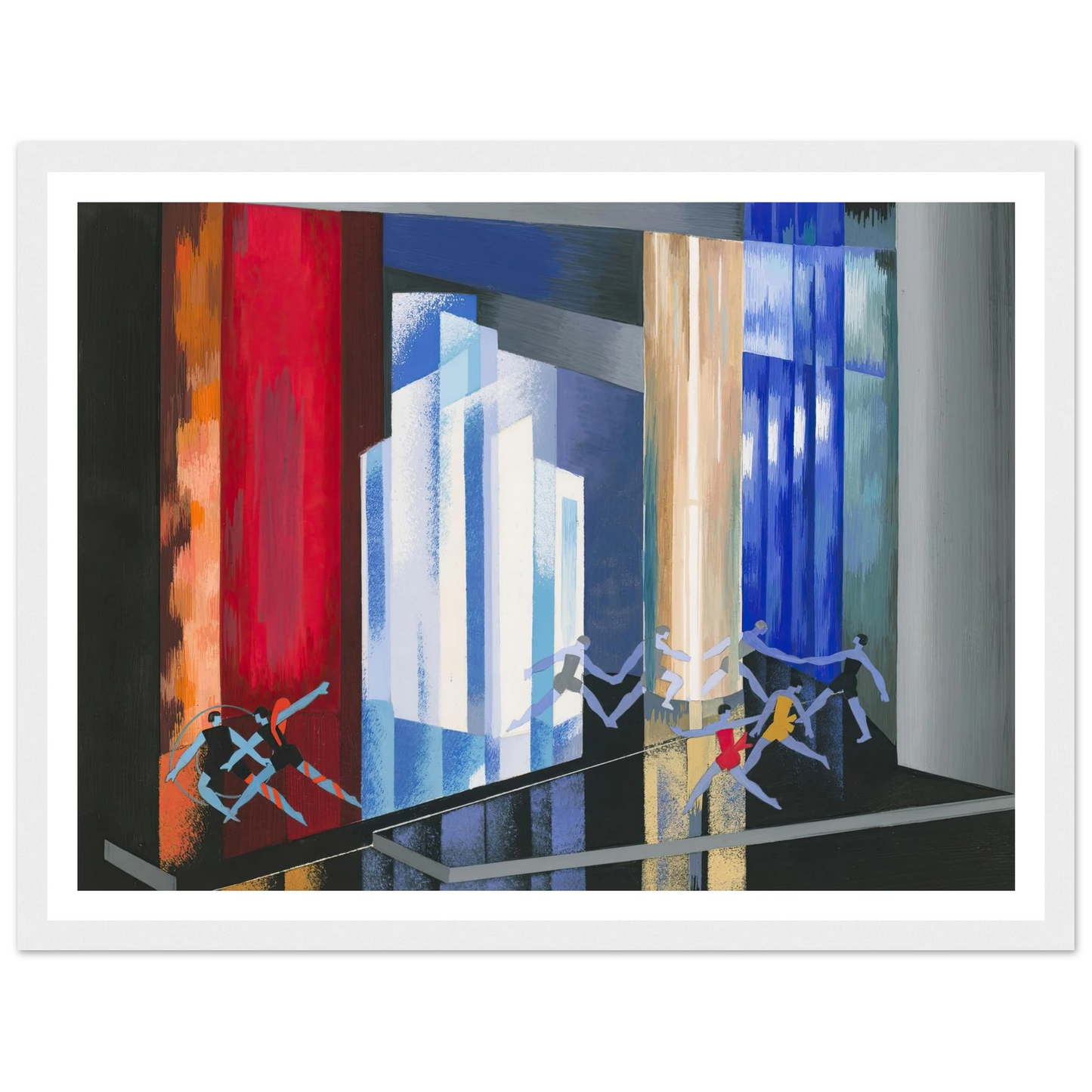 Maquettes dé Théatre 14 Art Print | Alexandra Exter - Framed Poster - 30x40 cm / 12x16″ - Black frame