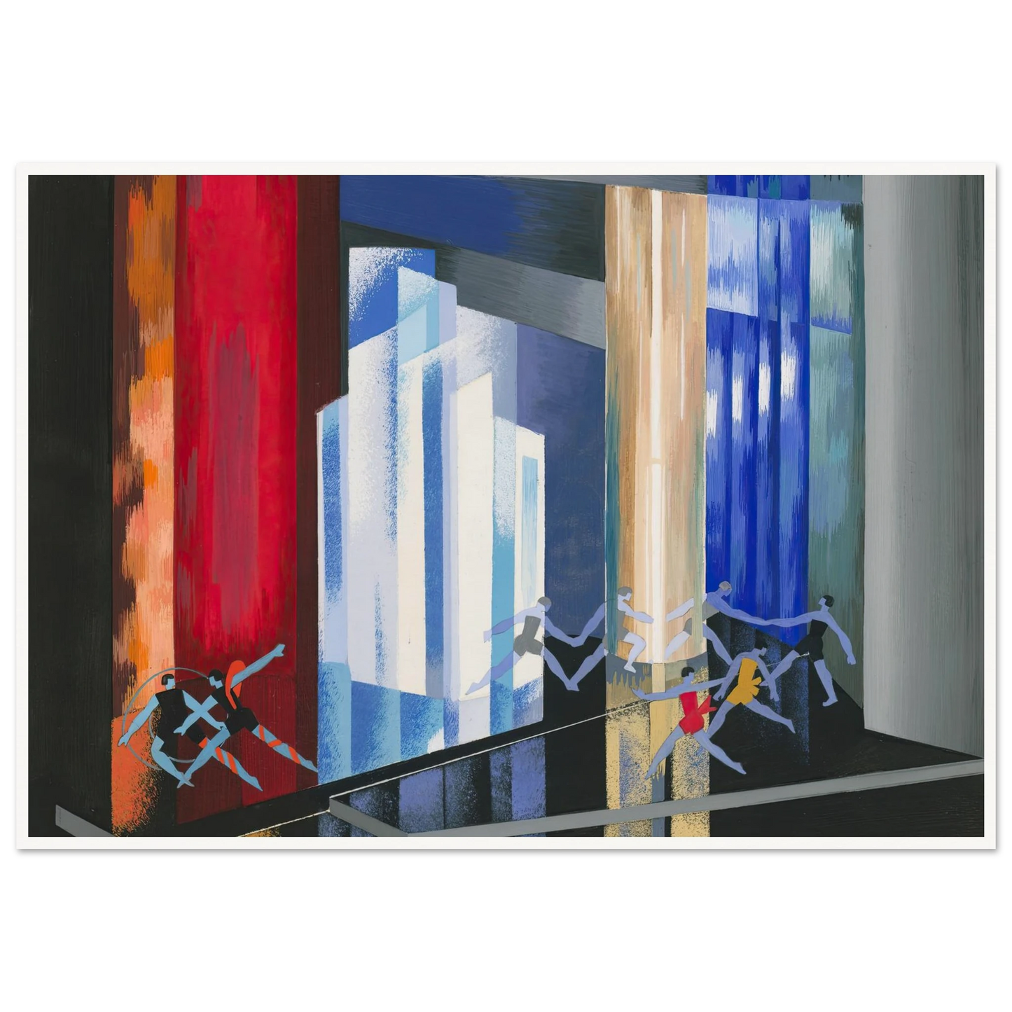 Maquettes dé Théatre 14 Art Print | Alexandra Exter - Framed Poster - 30x40 cm / 12x16″ - Black frame