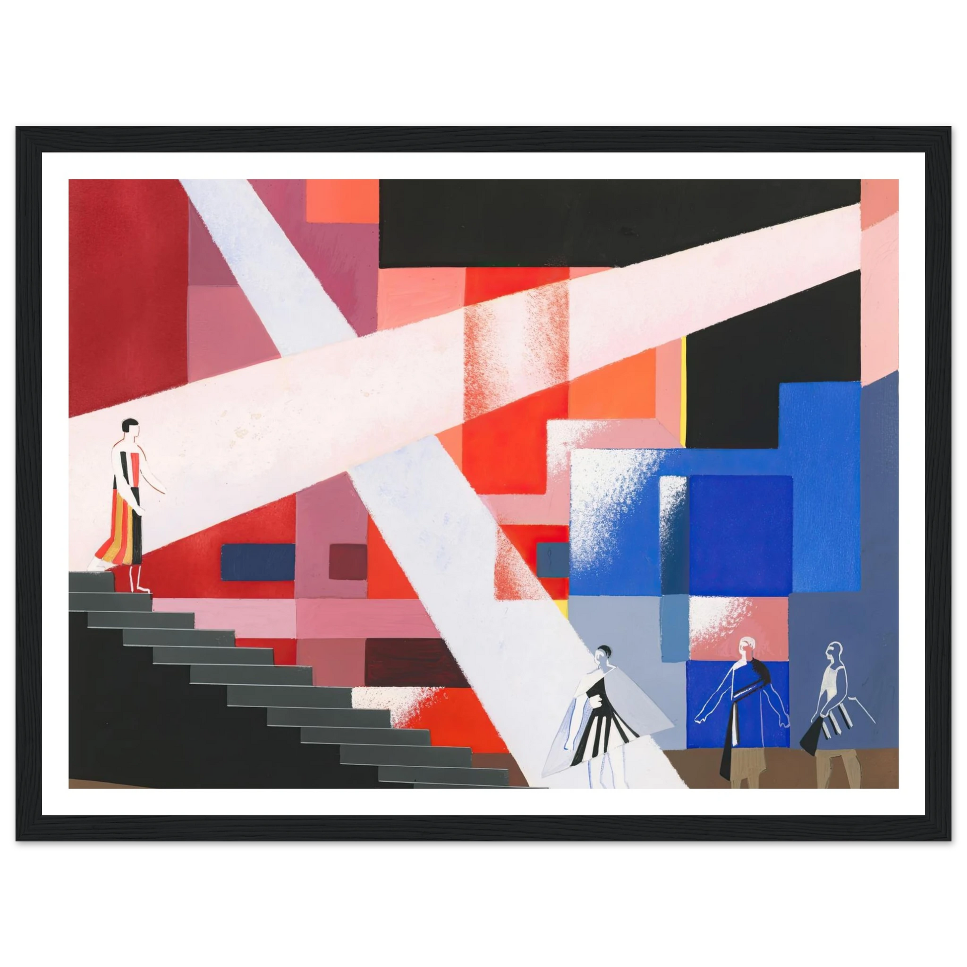 Maquettes dé Théatre 15 Art Print | Alexandra Exter - Framed Poster - 30x40 cm / 12x16″ - Black frame