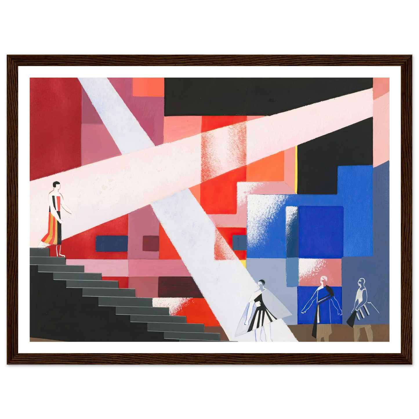 Maquettes dé Théatre 15 Art Print | Alexandra Exter - Framed Poster - 30x40 cm / 12x16″ - Black frame