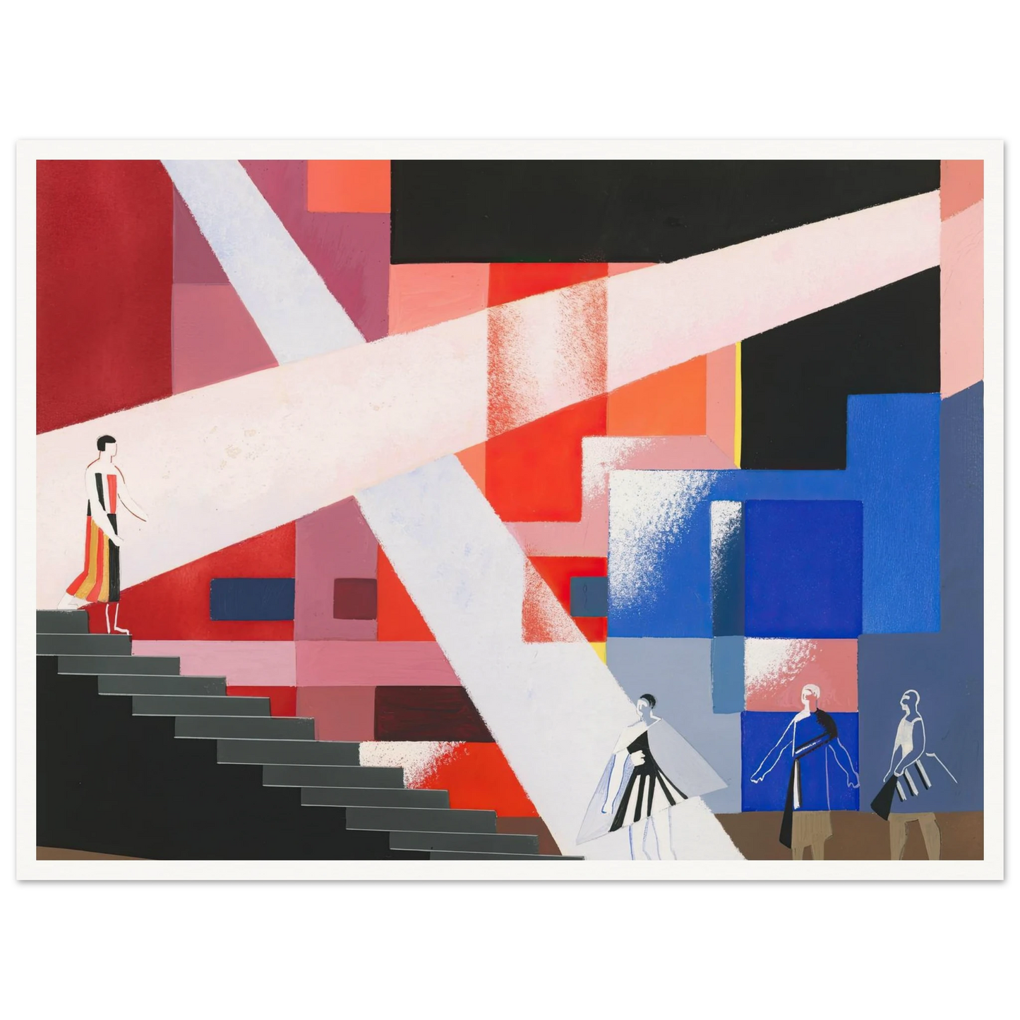 Maquettes dé Théatre 15 Art Print | Alexandra Exter - Framed Poster - 30x40 cm / 12x16″ - Black frame