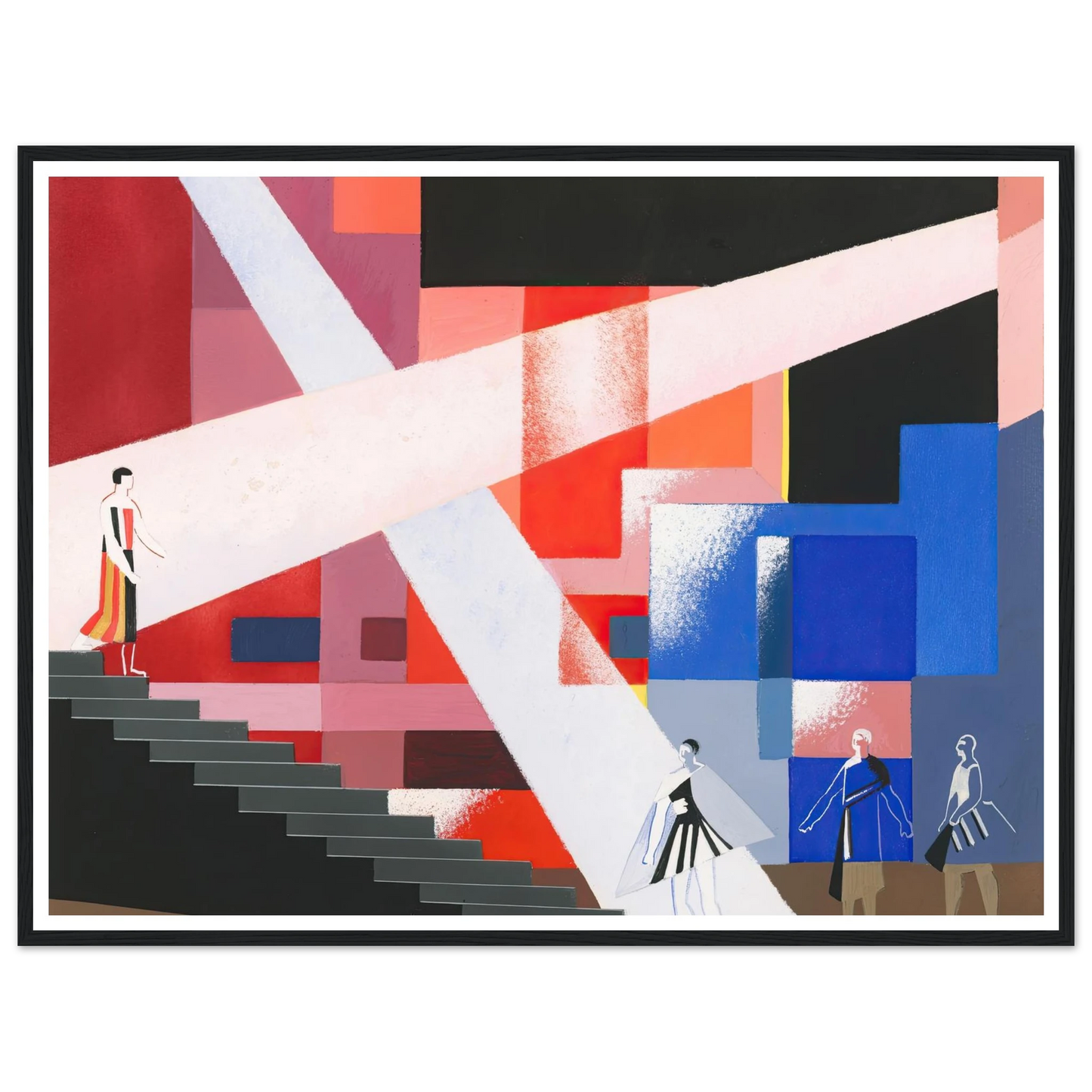 Maquettes dé Théatre 15 Art Print | Alexandra Exter - Framed Poster - 30x40 cm / 12x16″ - Black frame