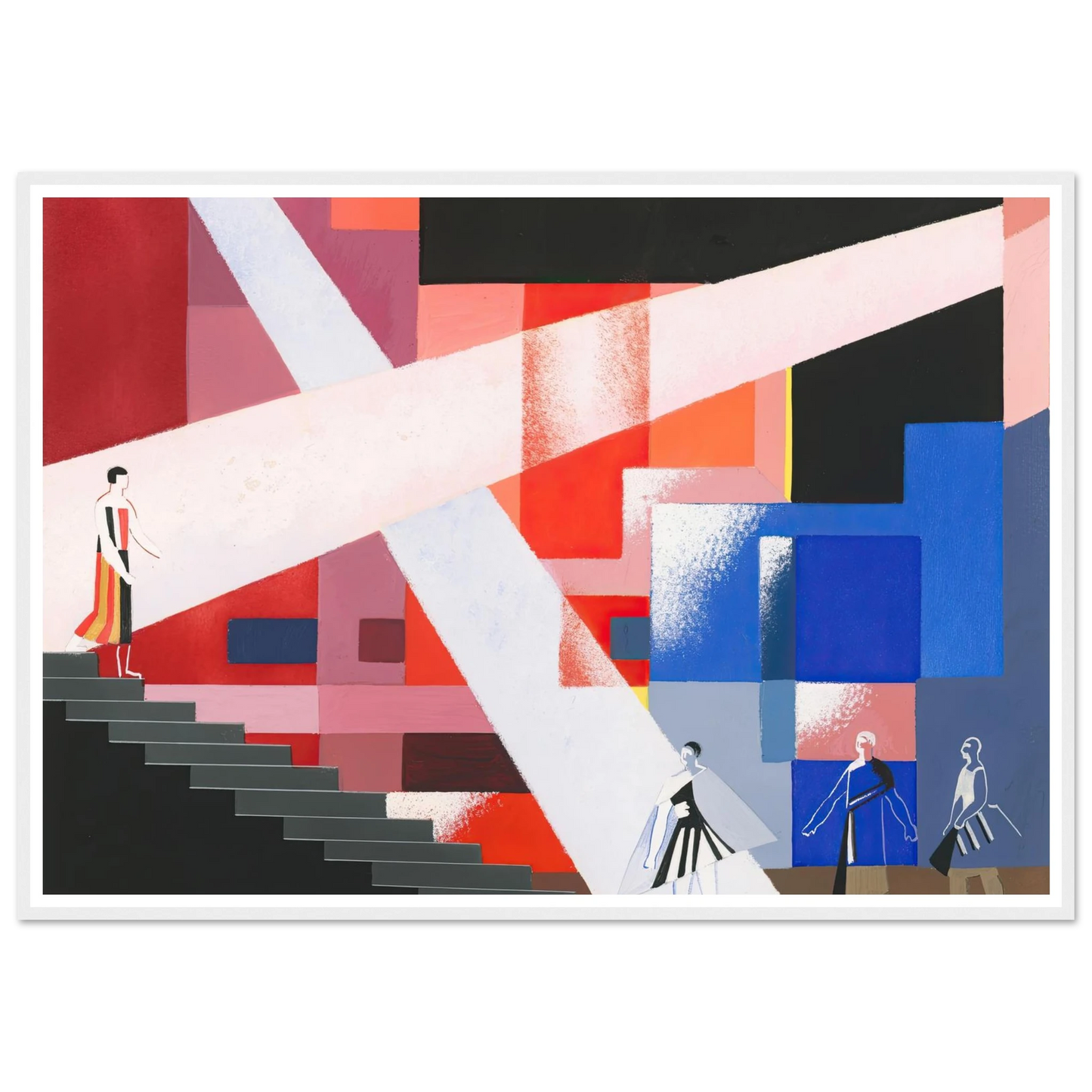 Maquettes dé Théatre 15 Art Print | Alexandra Exter - Framed Poster - 30x40 cm / 12x16″ - Black frame