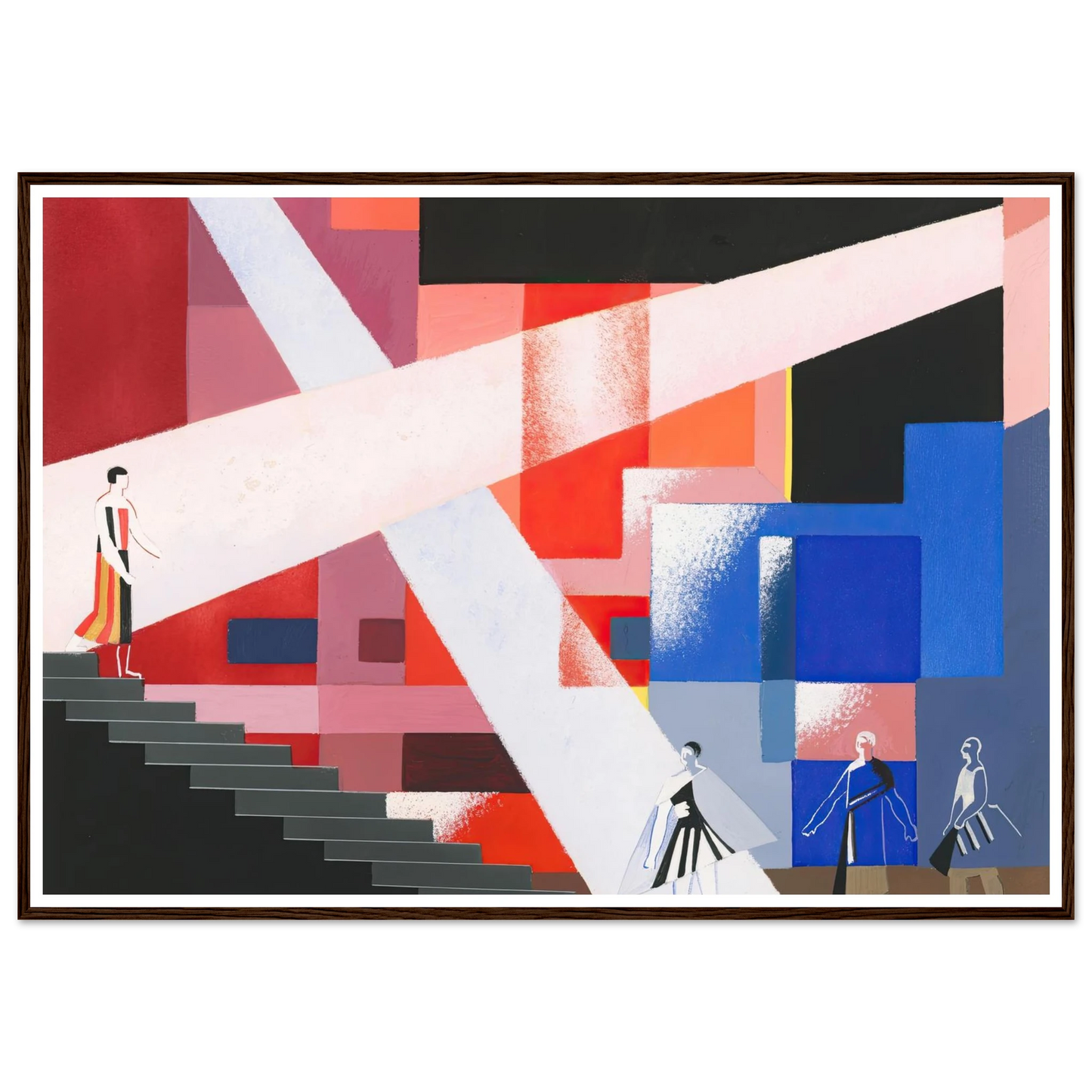 Maquettes dé Théatre 15 Art Print | Alexandra Exter - Framed Poster - 30x40 cm / 12x16″ - Black frame