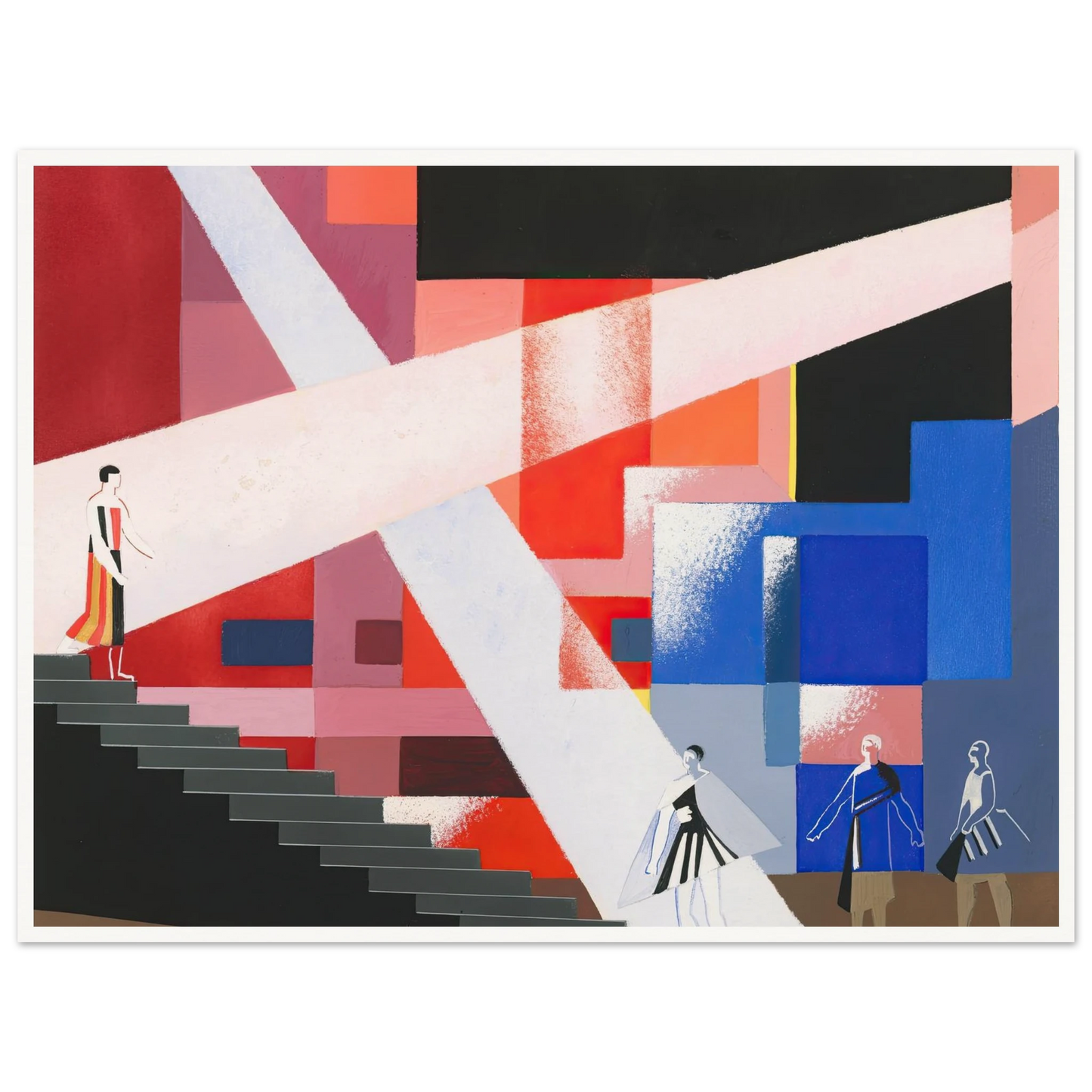 Maquettes dé Théatre 15 Art Print | Alexandra Exter - Framed Poster - 30x40 cm / 12x16″ - Black frame