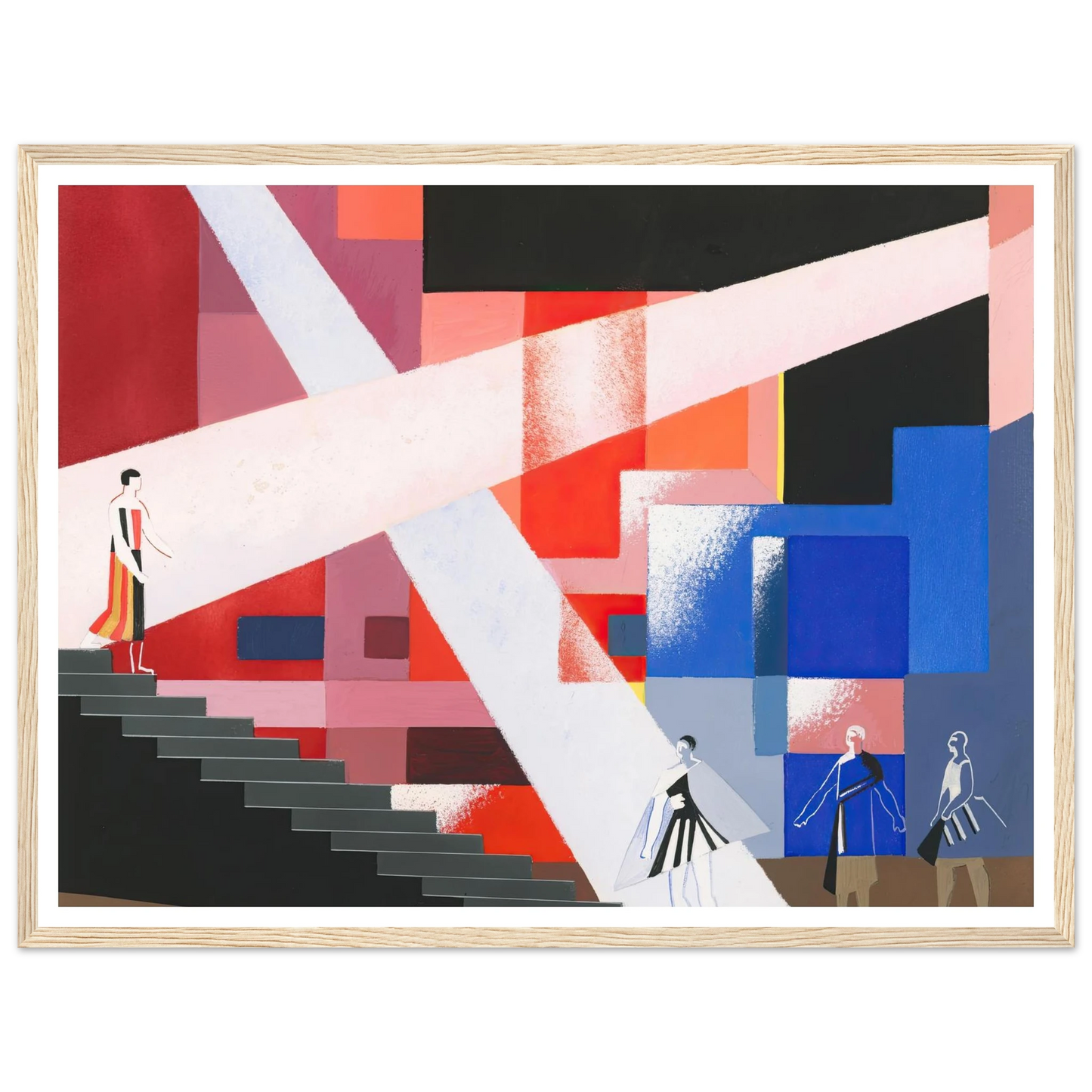 Maquettes dé Théatre 15 Art Print | Alexandra Exter - Framed Poster - 30x40 cm / 12x16″ - Black frame