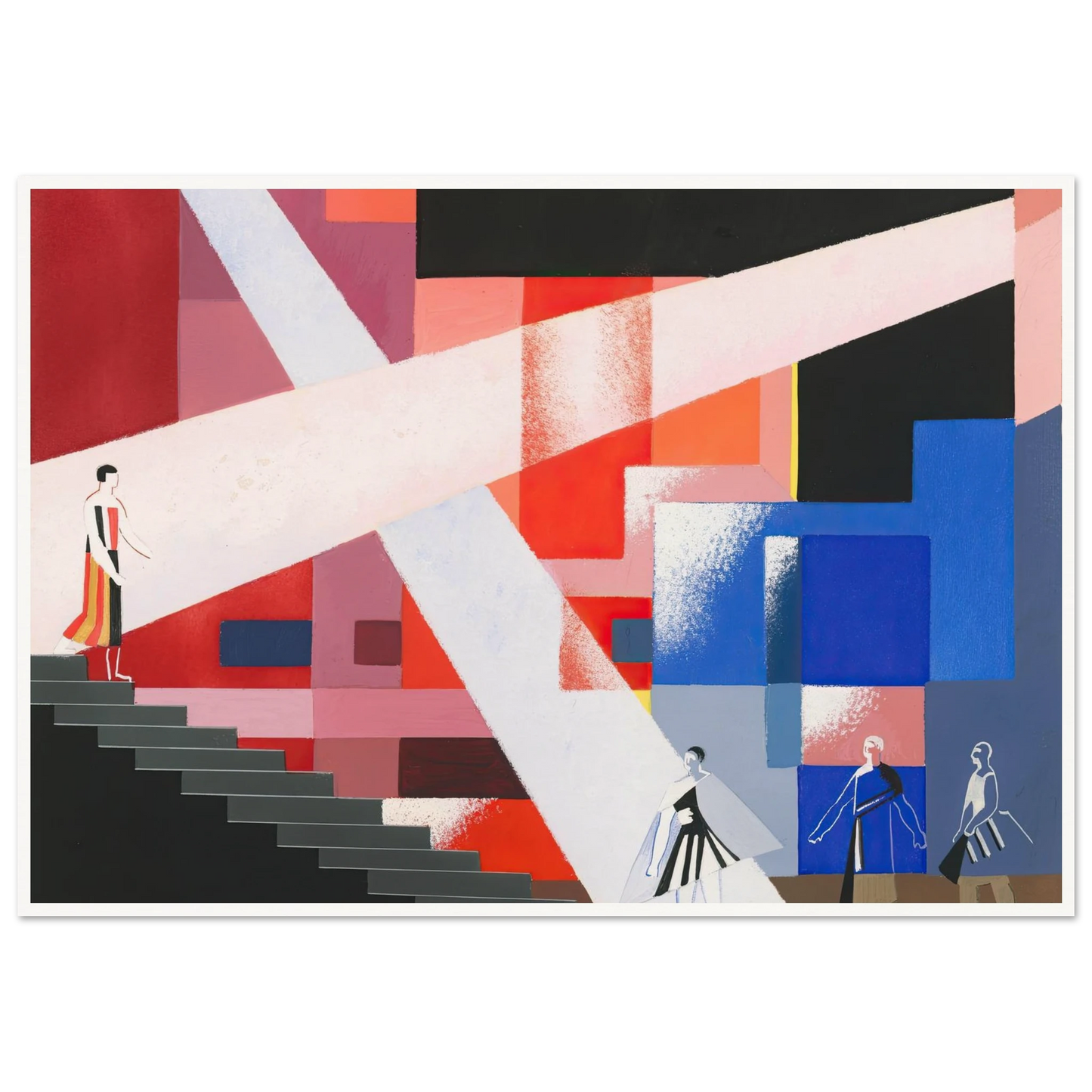 Maquettes dé Théatre 15 Art Print | Alexandra Exter - Framed Poster - 30x40 cm / 12x16″ - Black frame