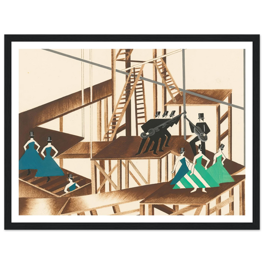 Maquettes dé Théatre 16 Art Print | Alexandra Exter - Framed Poster - 30x40 cm / 12x16″ - Black frame