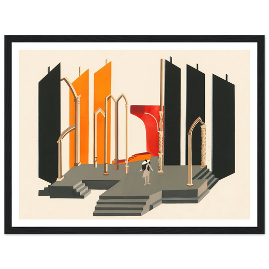 Maquettes dé Théatre 2 Art Print | Alexandra Exter - Framed Poster - 30x40 cm / 12x16″ - Black frame