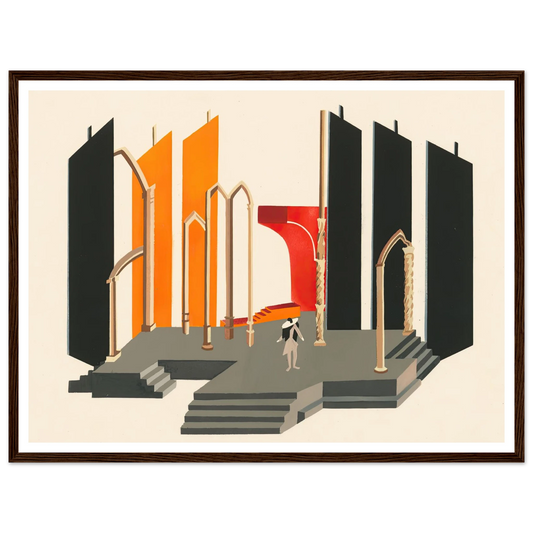 Maquettes dé Théatre 2 Art Print | Alexandra Exter - Framed Poster - 30x40 cm / 12x16″ - Black frame